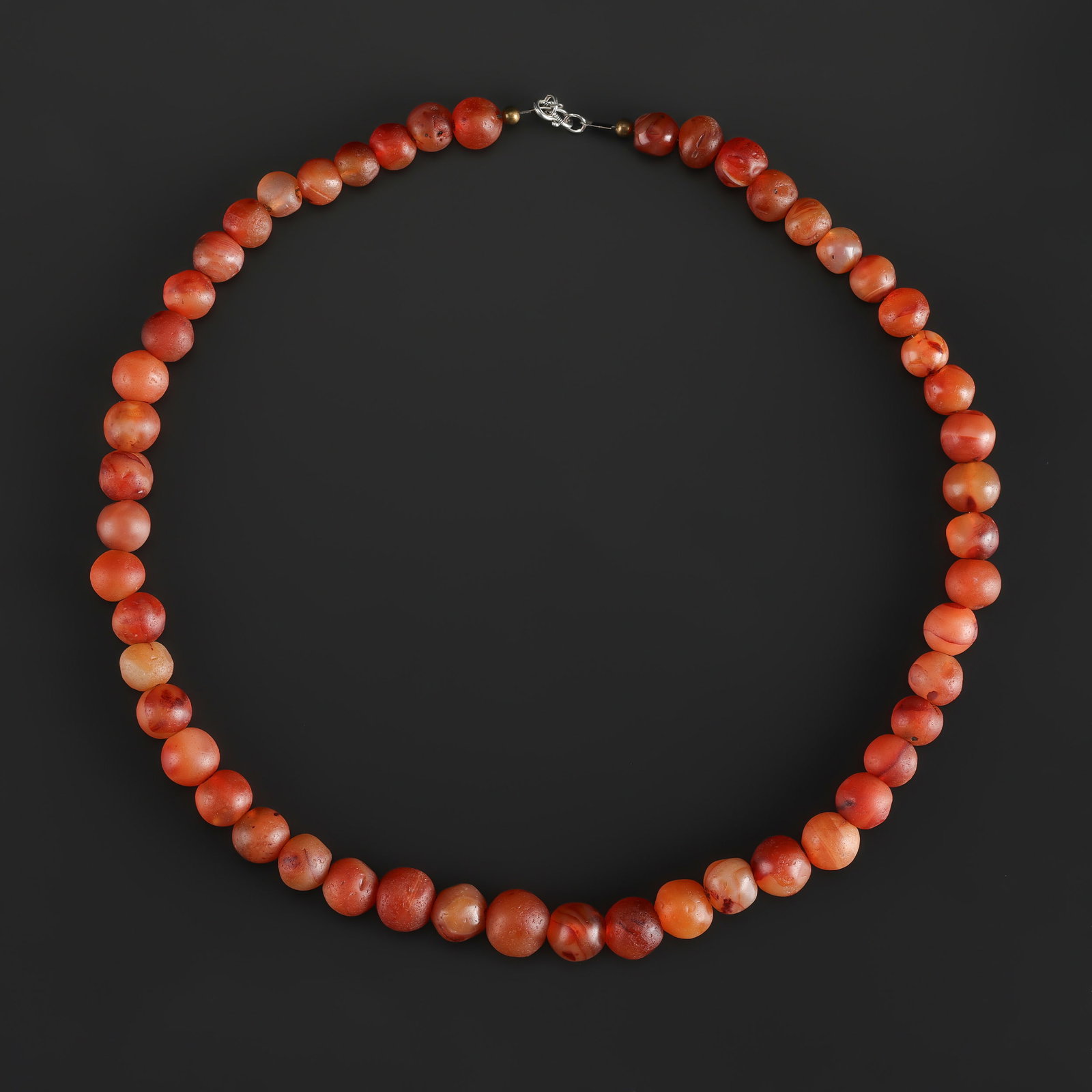 Himalayan Region Carnelian Agate Beads Necklace (1 of 5)