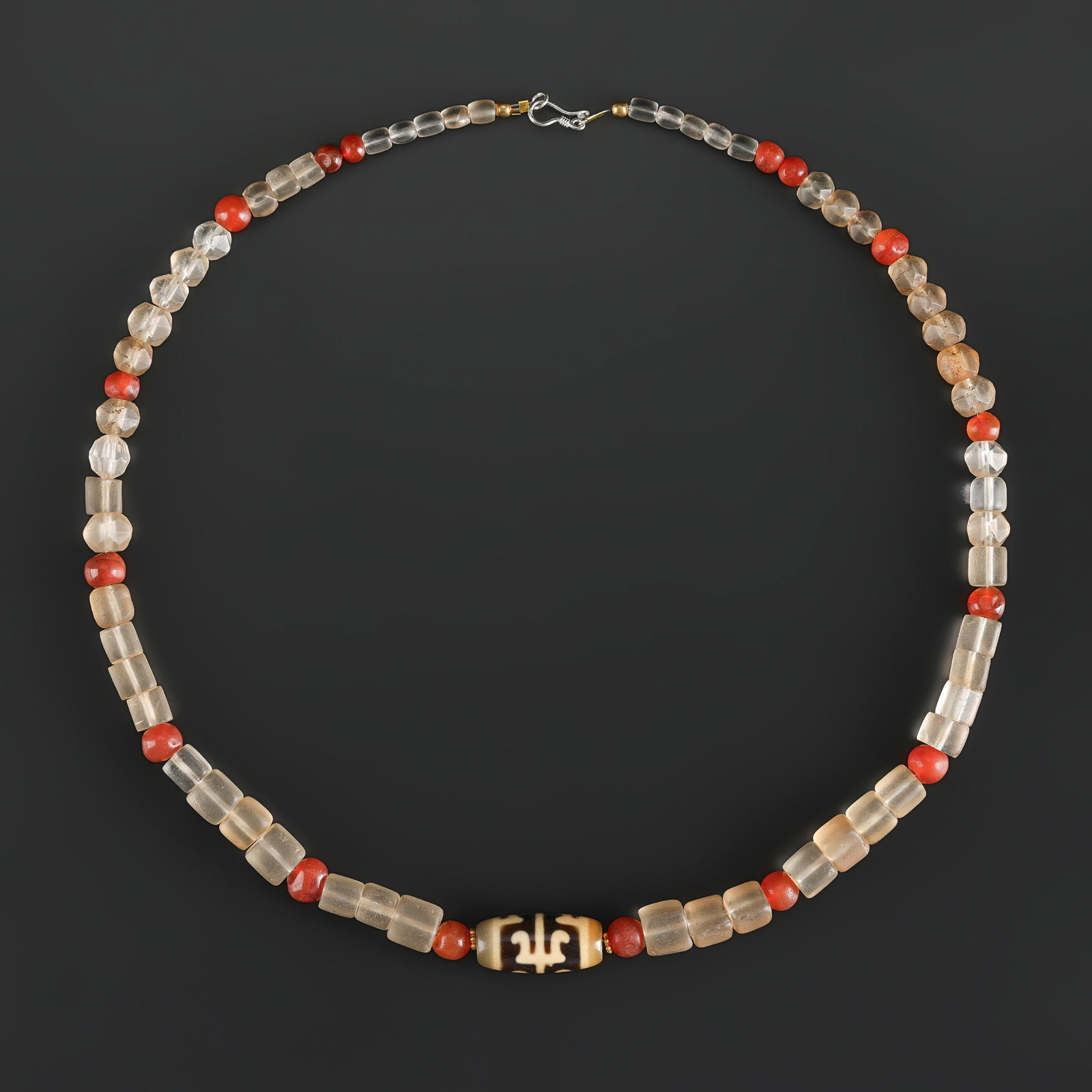 Himalayan Sino Tibetan Traditional Cultural Jewelry Crystals Carnelian Dzi Old Beads (1 of 5)