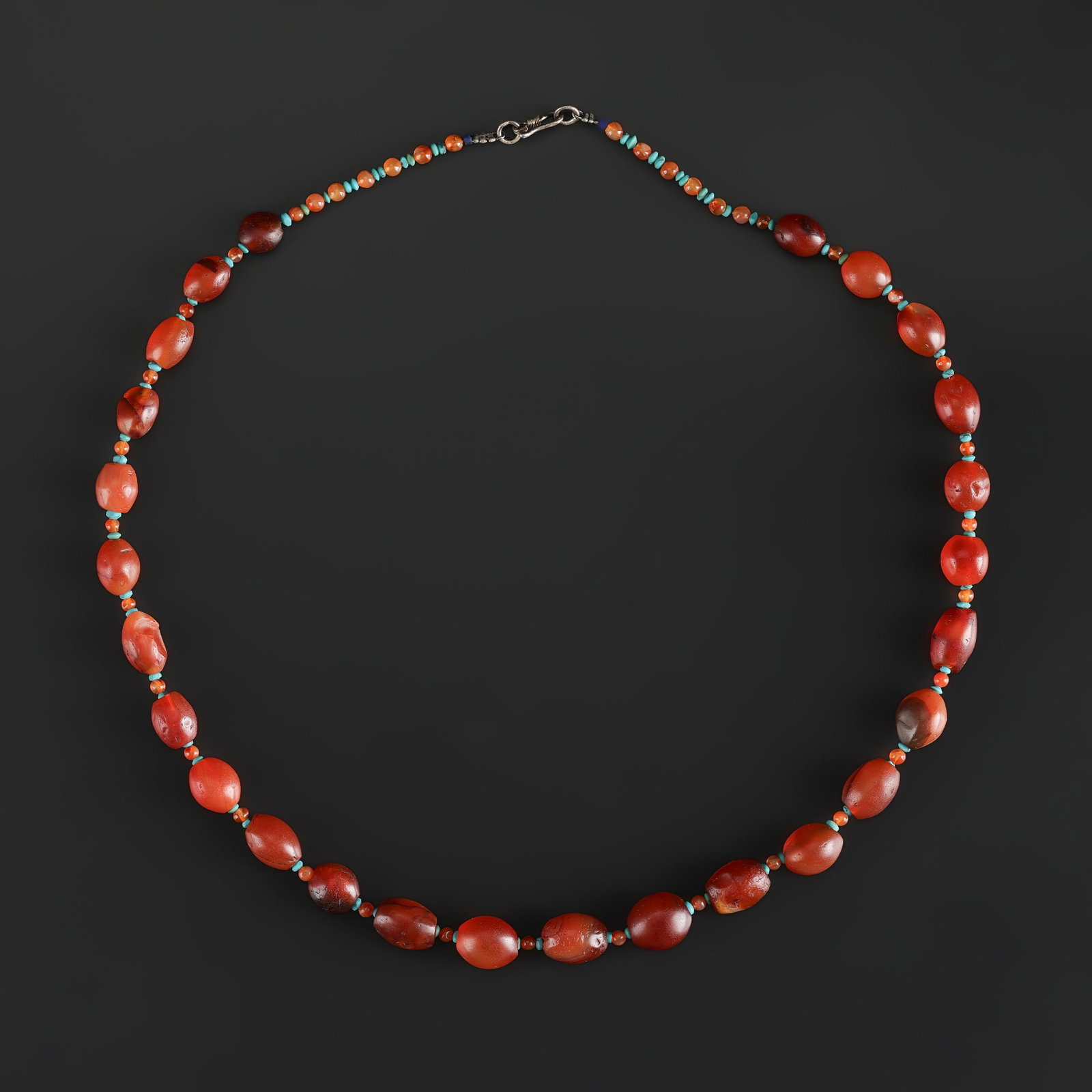 Ancient Carnelian and Agate Beaded Necklaces (1 of 5)