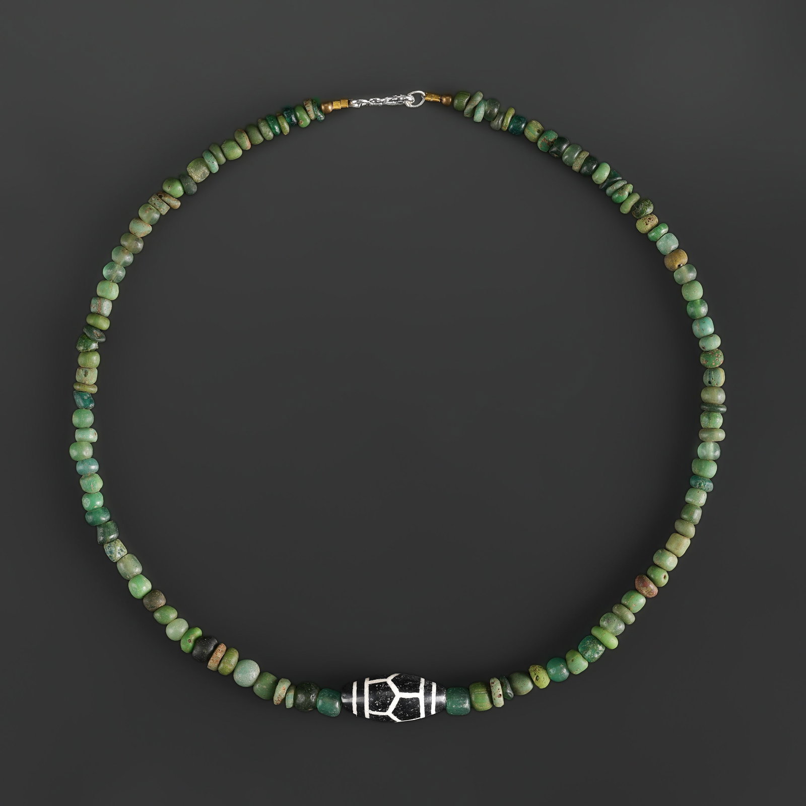Collection of Antique Mix Material Old Glass Beads Necklace (1 of 5)