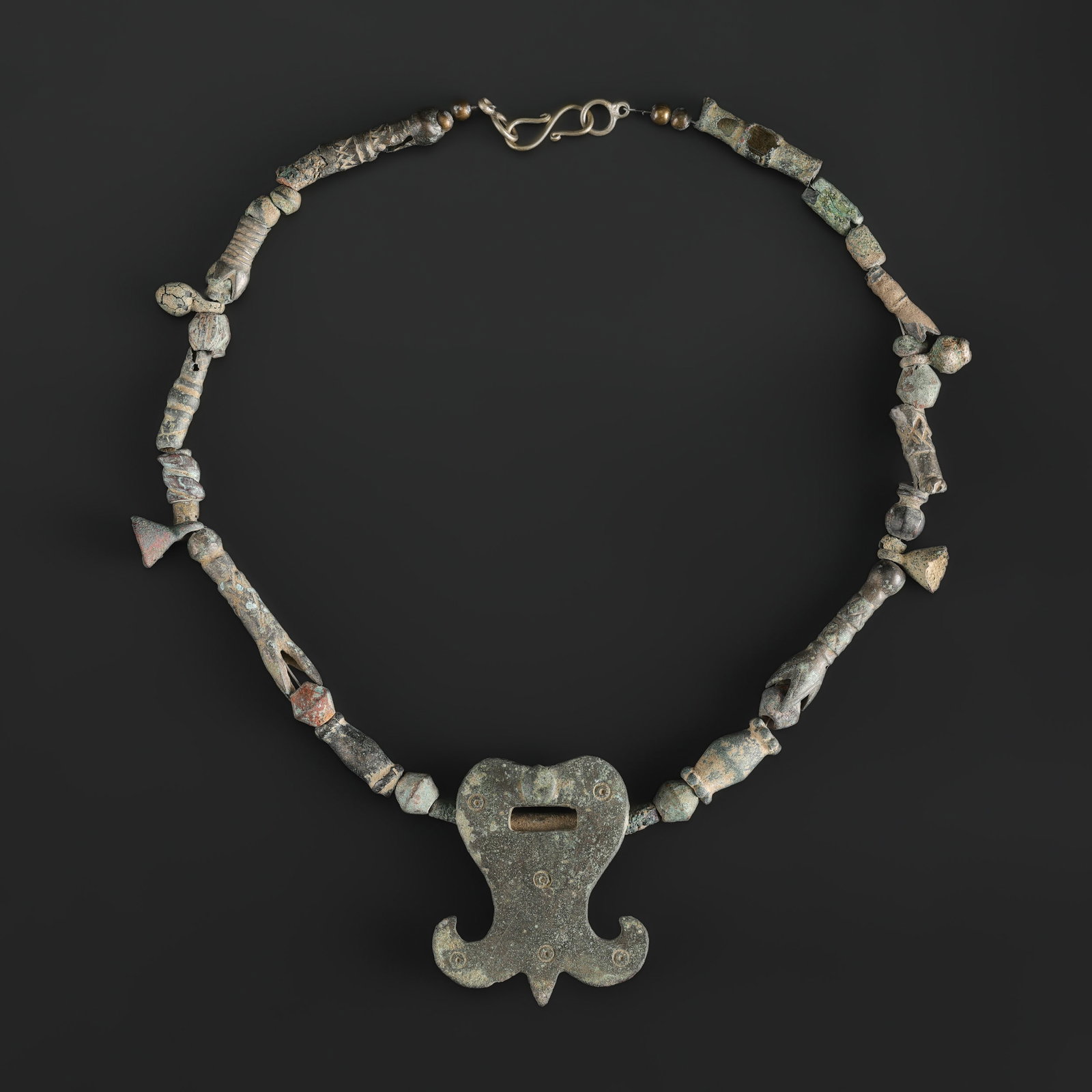 Ancient Bronze Beads Near Eastern Bactrian Roman Greek Antiquities Jewelry Necklace (1 of 5)