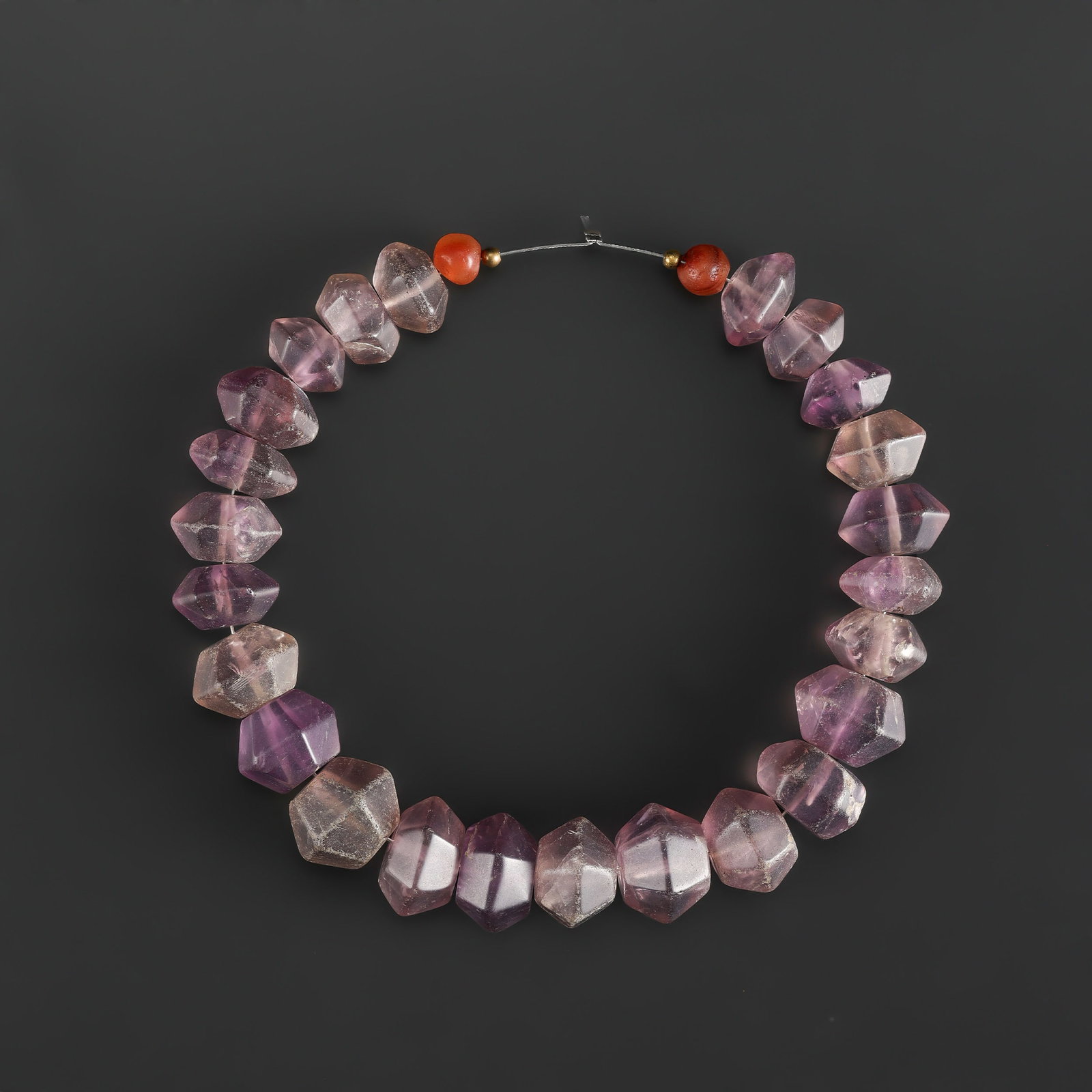 Collection of Antique Old Amethyst Beads Necklace (1 of 4)