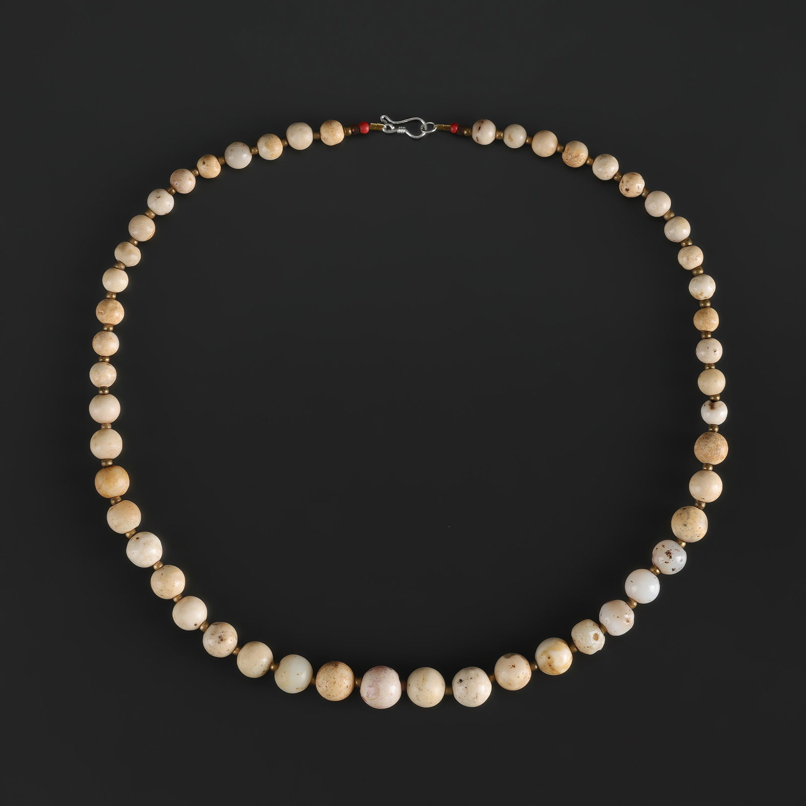 Indo Tibetan Nepali Himalayan Antique Ancient Old Agate Stone Beads Necklace (1 of 4)
