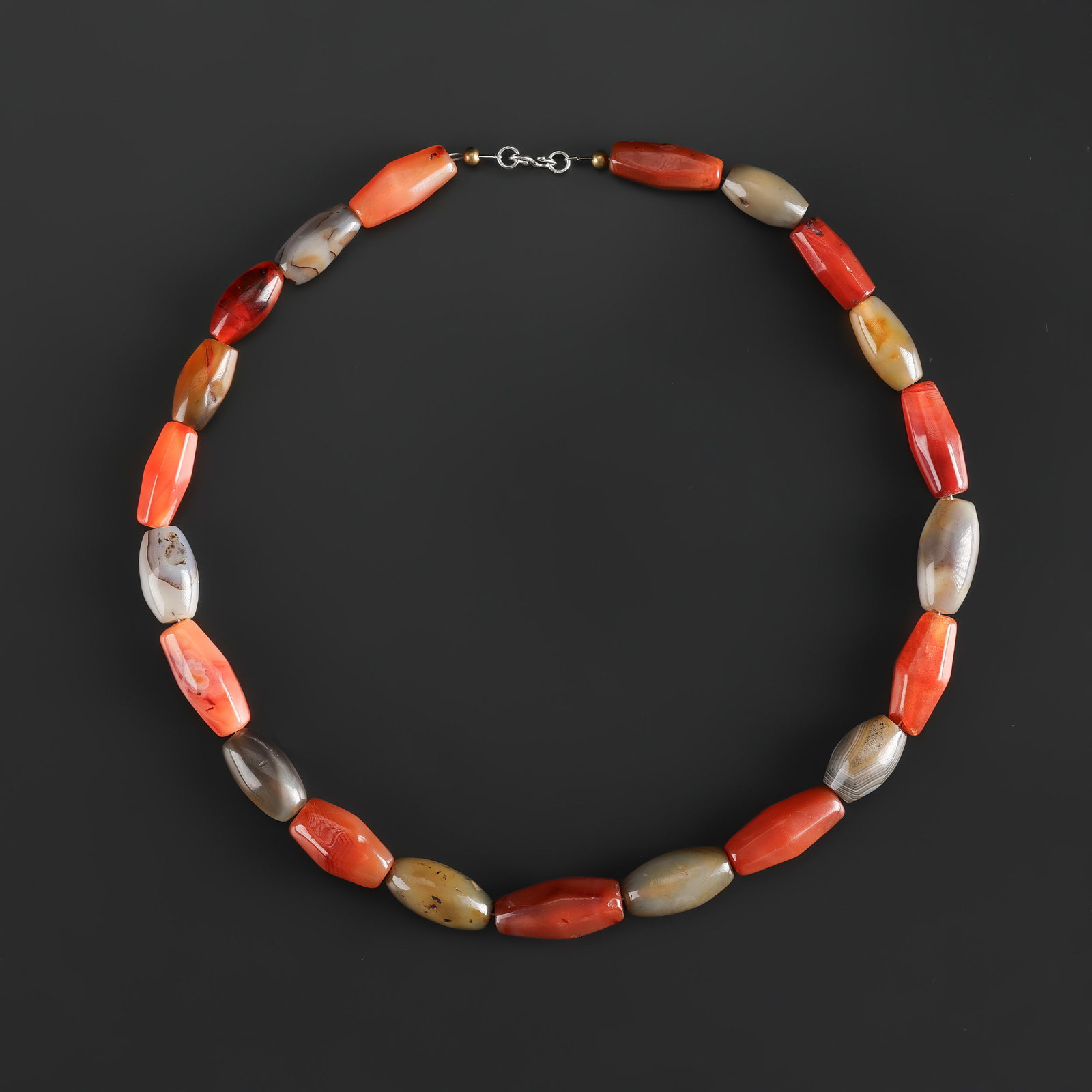 Collection of Antique Mix Material Old Agate Beads Necklace (1 of 4)