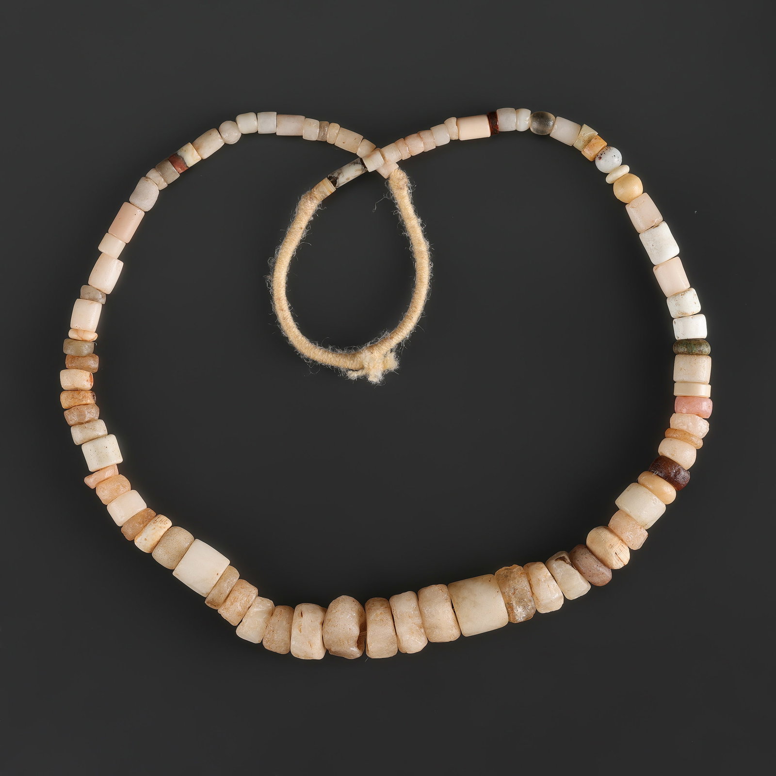 Collection of Antique Mix Old Beads Necklaces: Fine Bead Necklace Collection of Antique Mix Old Beads Necklaces. A desirable auction piece with appealing beadwork and collectible visual character. Well suited for ethnographic jewelry collectors, d