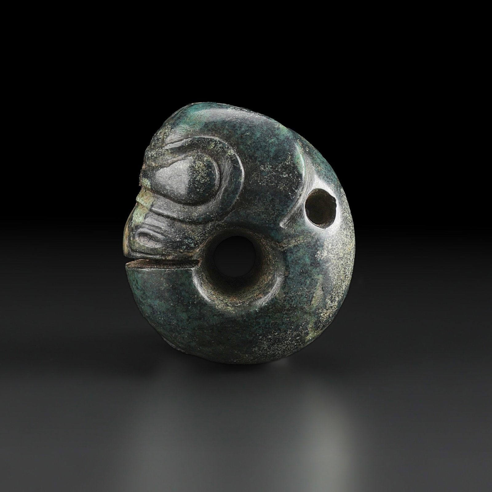 Old Chinese Turquoise Amulet Bead Necklace (1 of 5)
