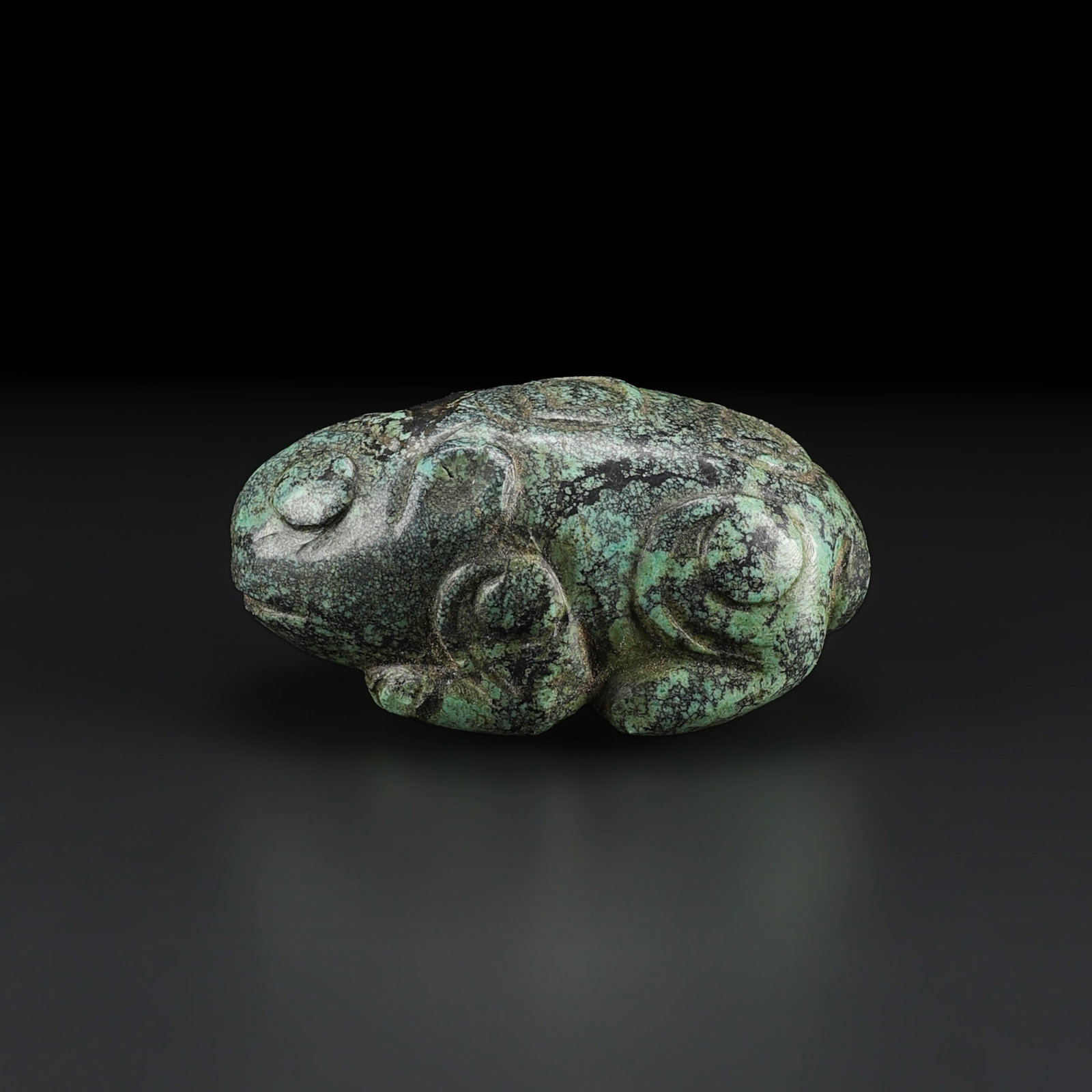 Old Chinese Turquoise Amulet Bead Necklace (1 of 5)