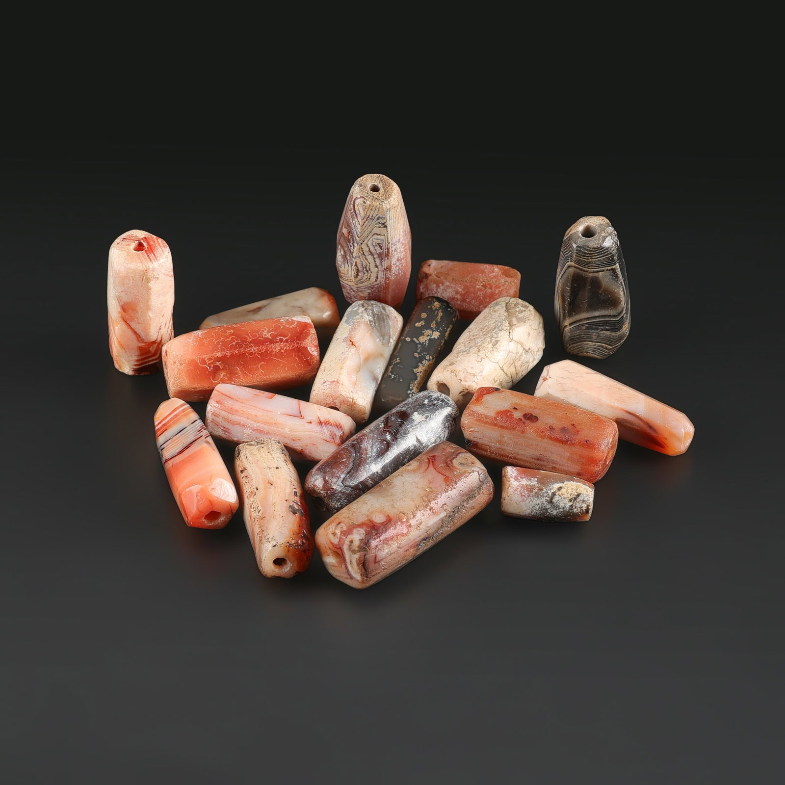 Dzi Himalayan Ancient Bronze Age Gems Jewelry Agate Stone Old Beads (1 of 4)