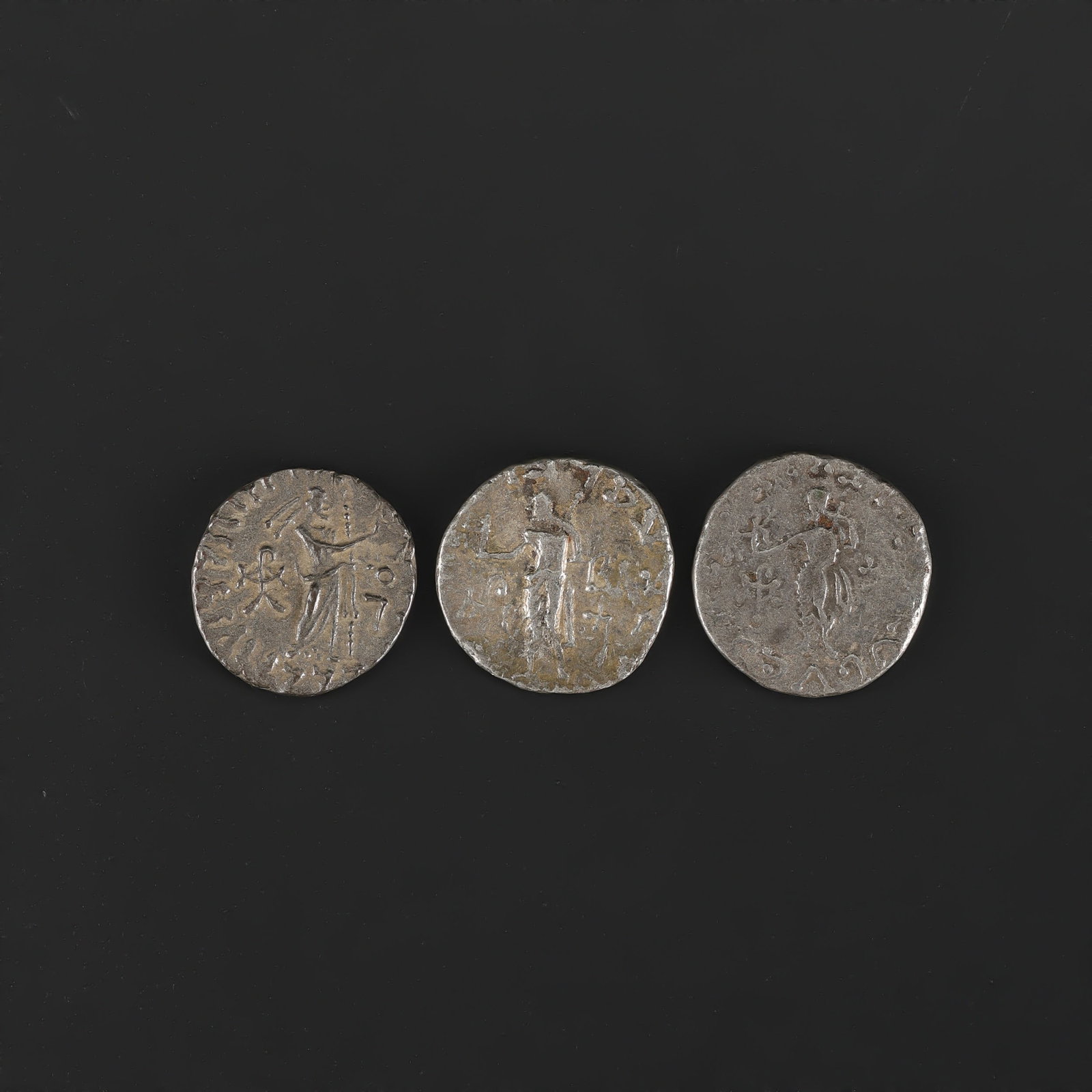 Ancient Indo-Scythian Silver Coins Lot (1 of 4)