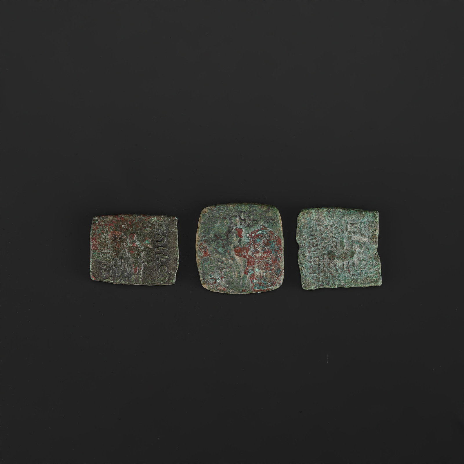 Ancient Bactrian Bronze Coins Lot (1 of 4)