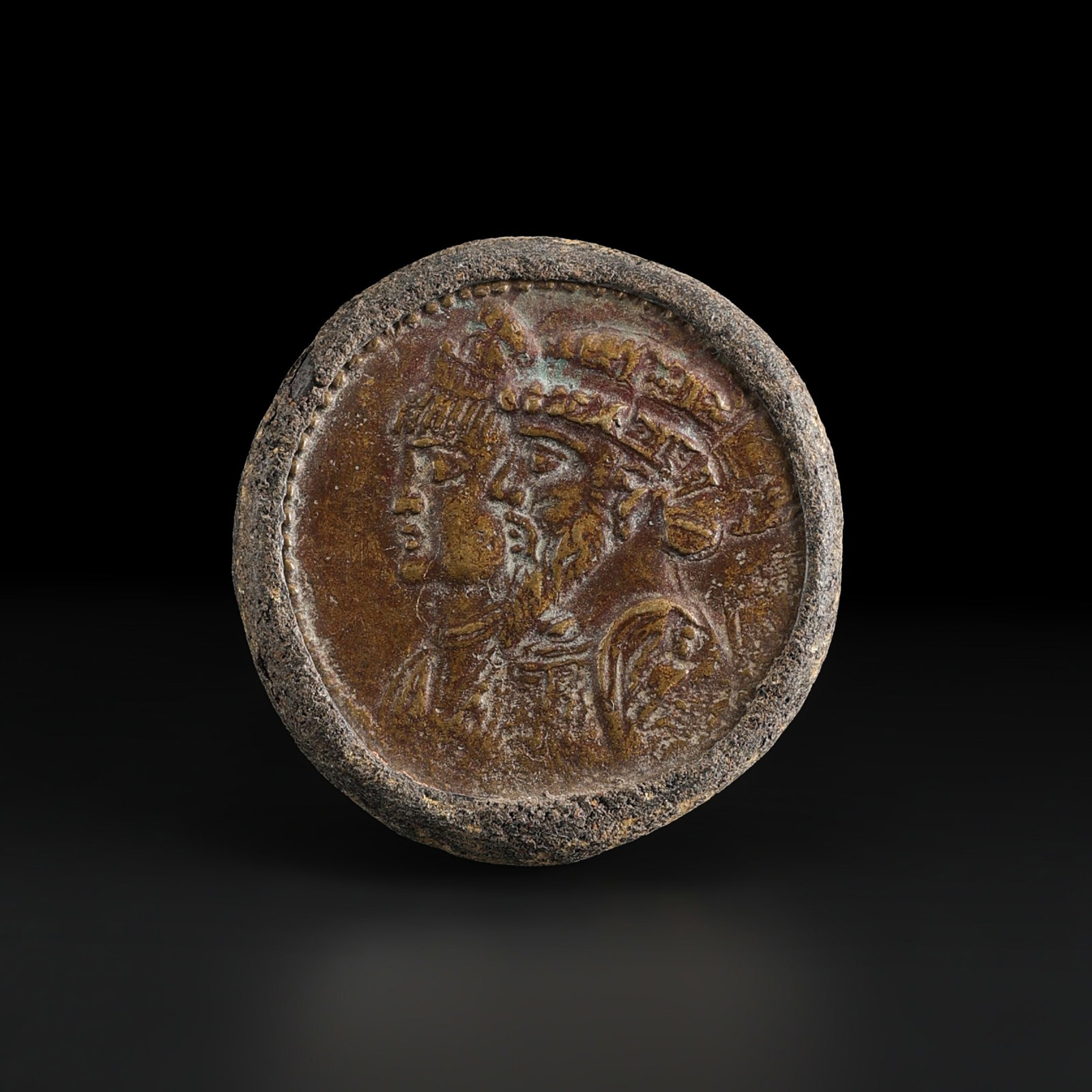 Near Eastern Bactrian Antique Sasanian Bronze Jewelry Ring (1 of 5)