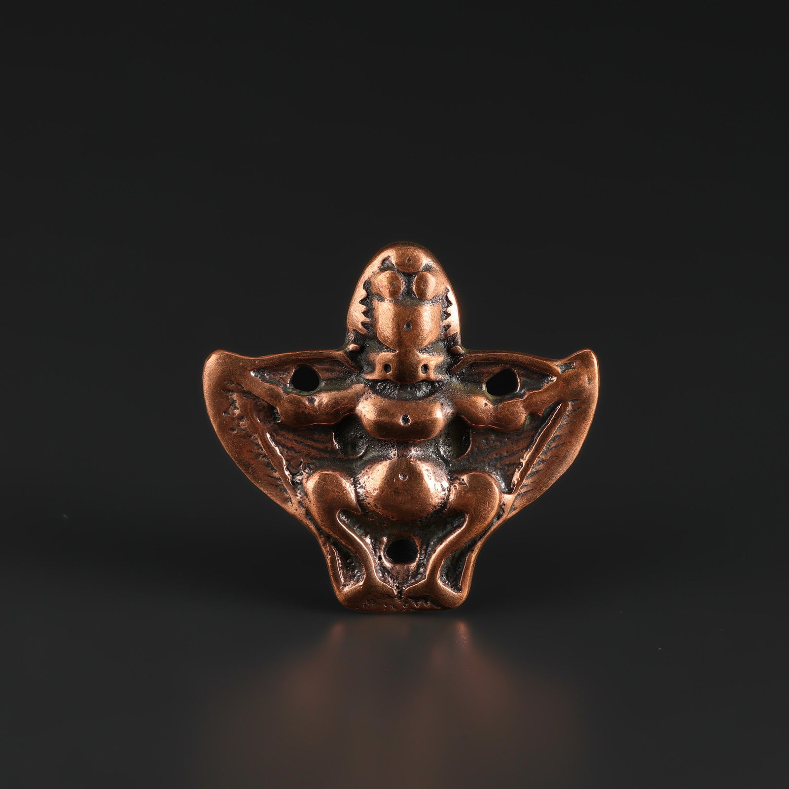 Old Tibetan Bronze Garuda Amulet Pendant (1 of 4)