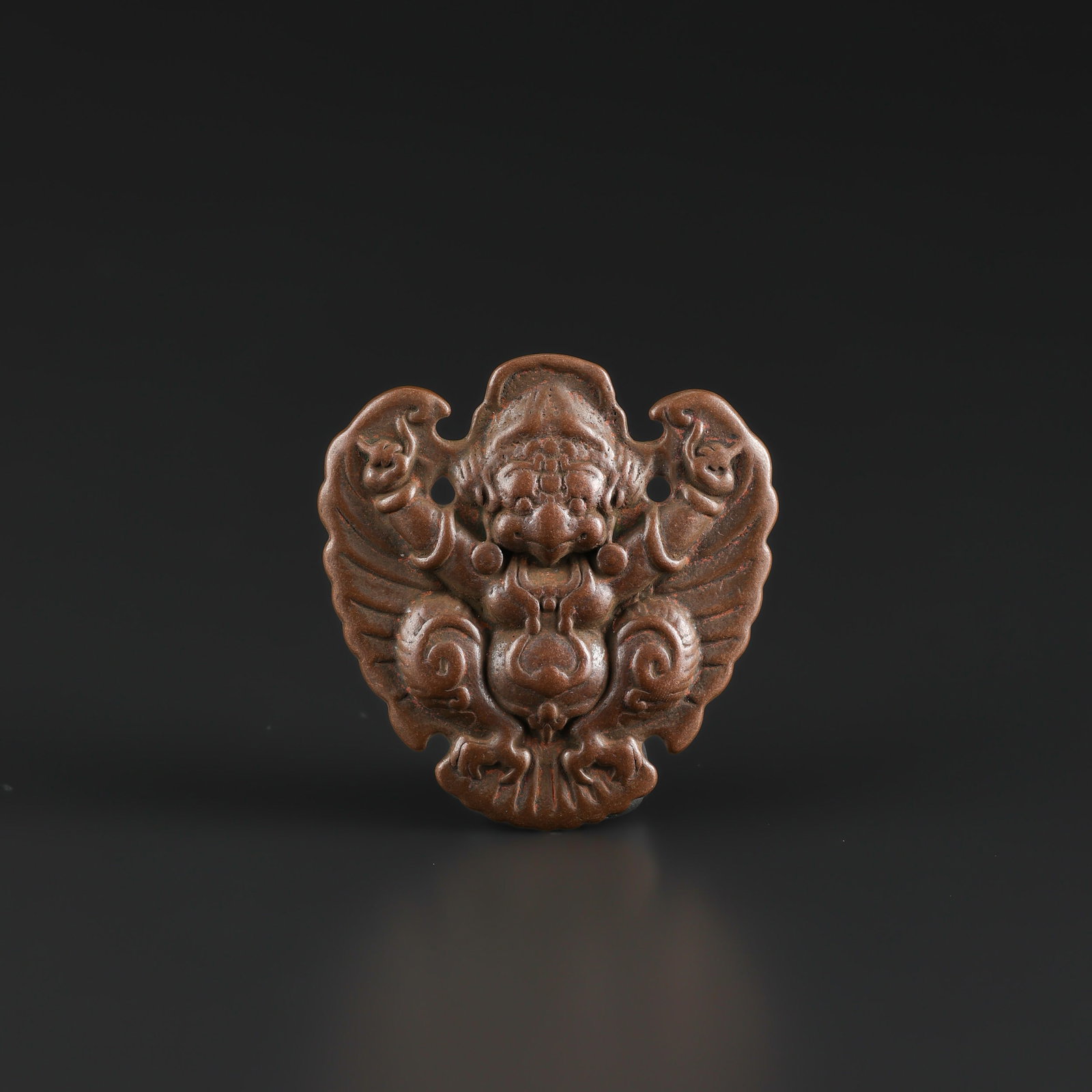 Old Chinese Tibetan Buddhism Bronze Garuda Amulet Pendant (1 of 4)