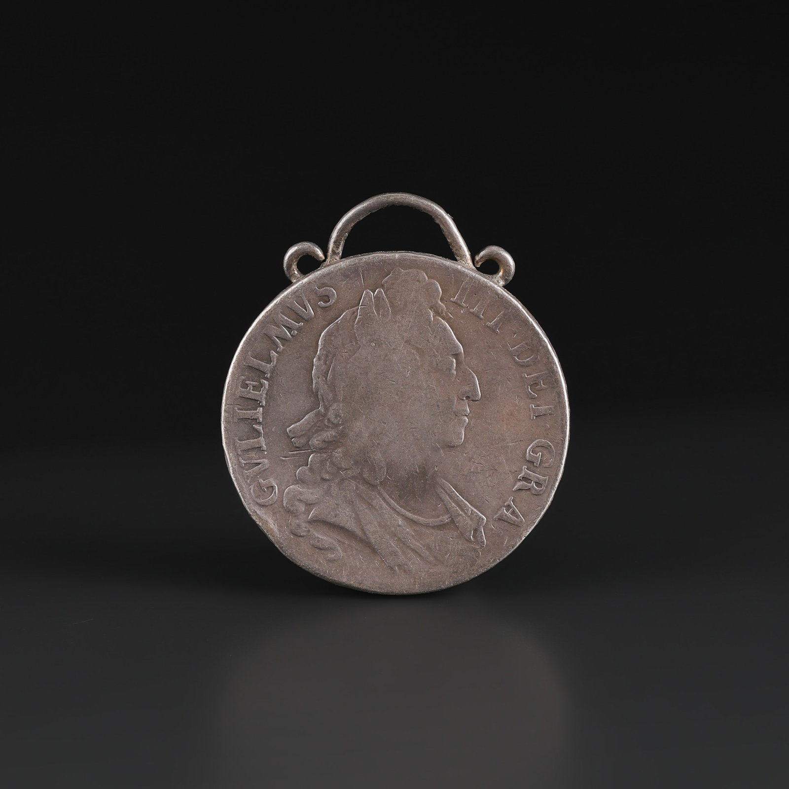 Antique King George III of Great Britain Silver Coin Cloth Pin (1 of 4)