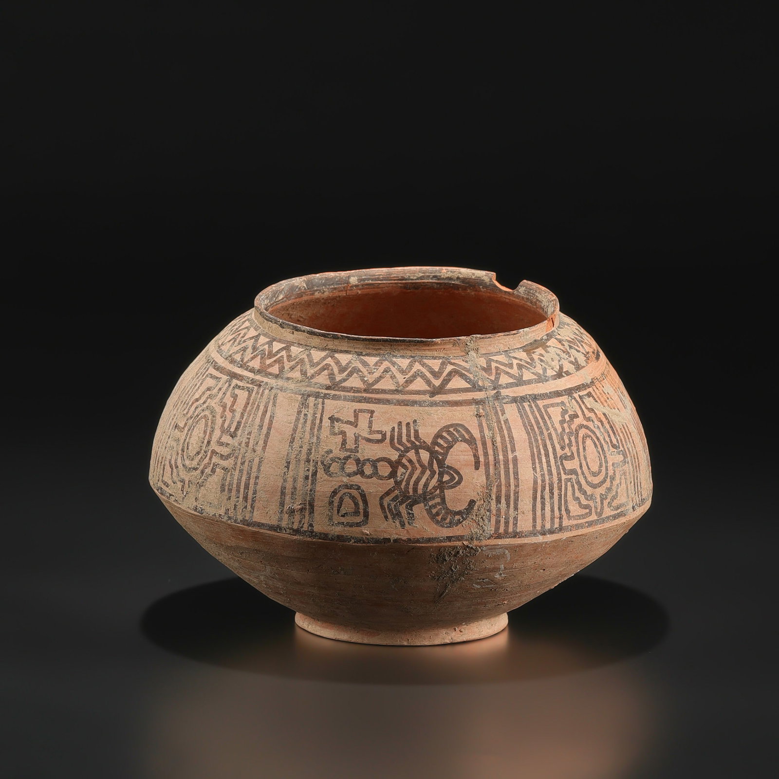 Antique Indus Valley Terracotta Clay Vessel Pot (1 of 5)