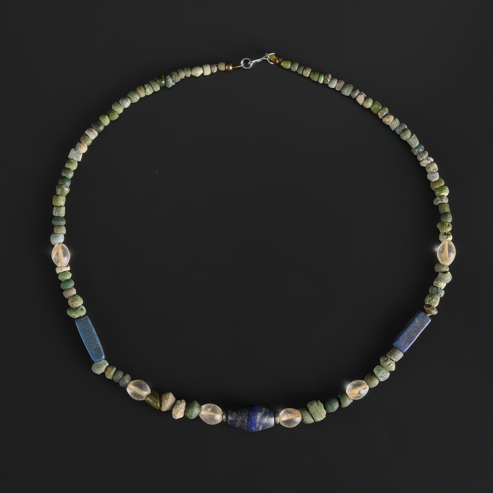 Collection of Antique Mix Old Beads Necklace: Collection of Antique Mix Old Beads Necklace, featuring selected beads or ornaments with decorative appeal for collectors. Length: 22in Total Weight: 41gram