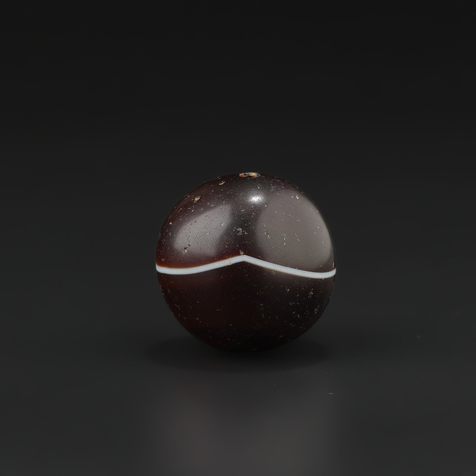 Tibetan Rami Medicine 1 Line Banded Agate Bead (1 of 4)