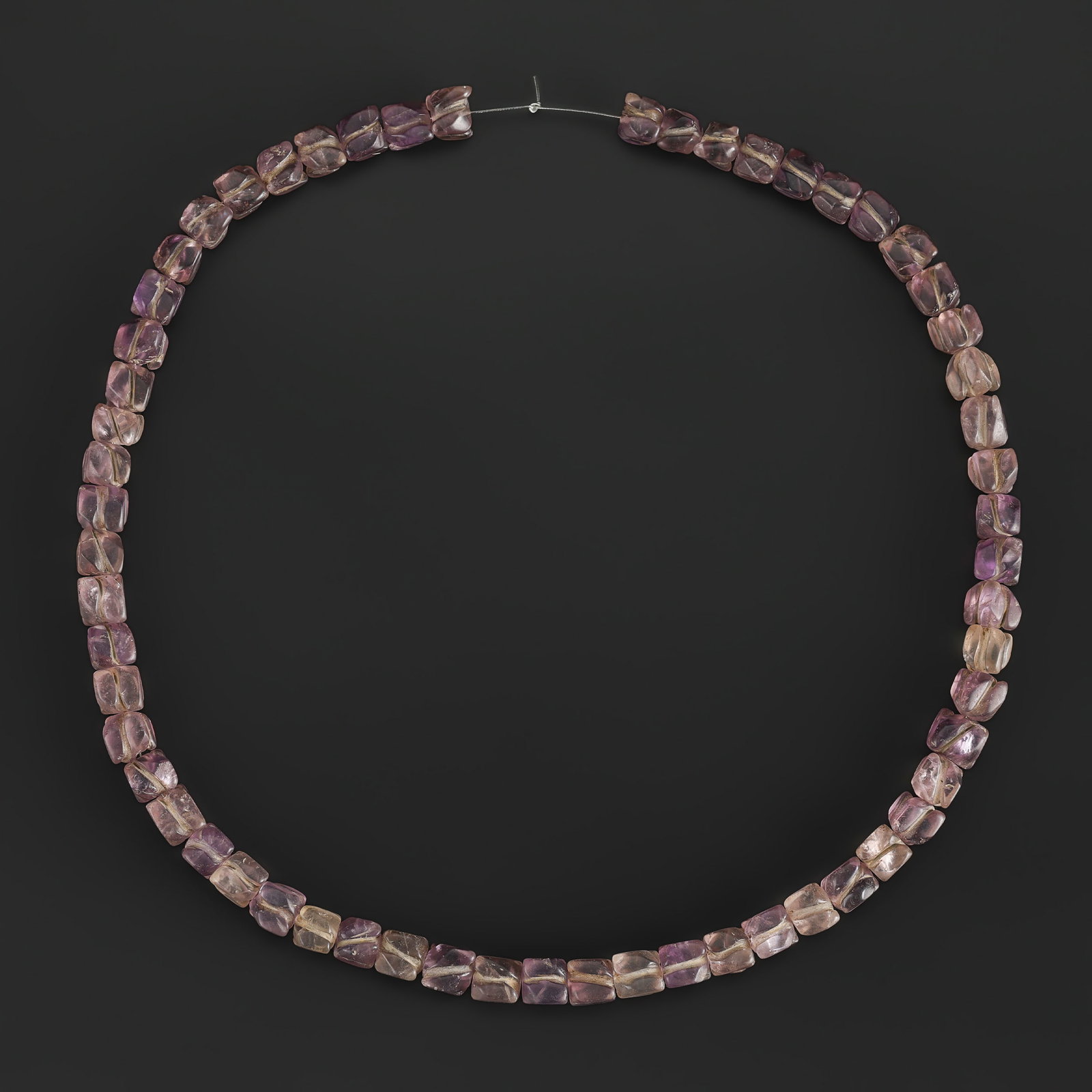 Antique Beautiful Amethyst Carving Beads Necklace (1 of 5)