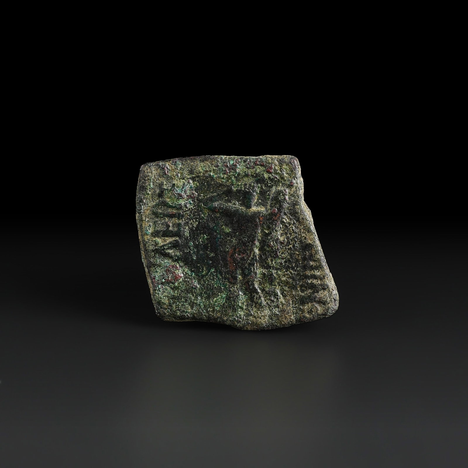 Greek Indo-Scythian Square Bronze Coin: Greek Indo-Scythian Square Bronze Coin featuring quality craftsmanship and collectible appeal. Suitable for display or collection. Size Detail: 2 x 1.8cm Weight: 7gram