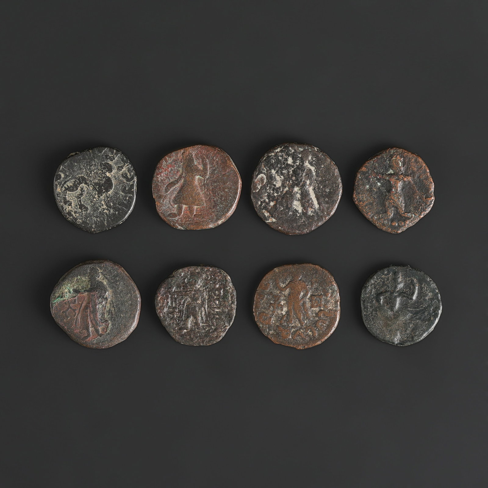 Antique Indo Greek Kushan Bronze Old Coins Lot: Antique Indo Greek Kushan Bronze Old Coins Lot featuring quality craftsmanship and collectible appeal. Suitable for display or collection. Total Weight: 100gram