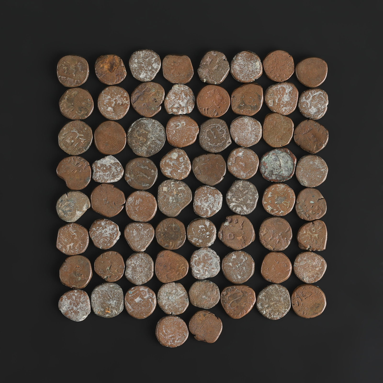 Collection Of Ancient Bronze Indo Greek Kushan Coins (1 of 4)