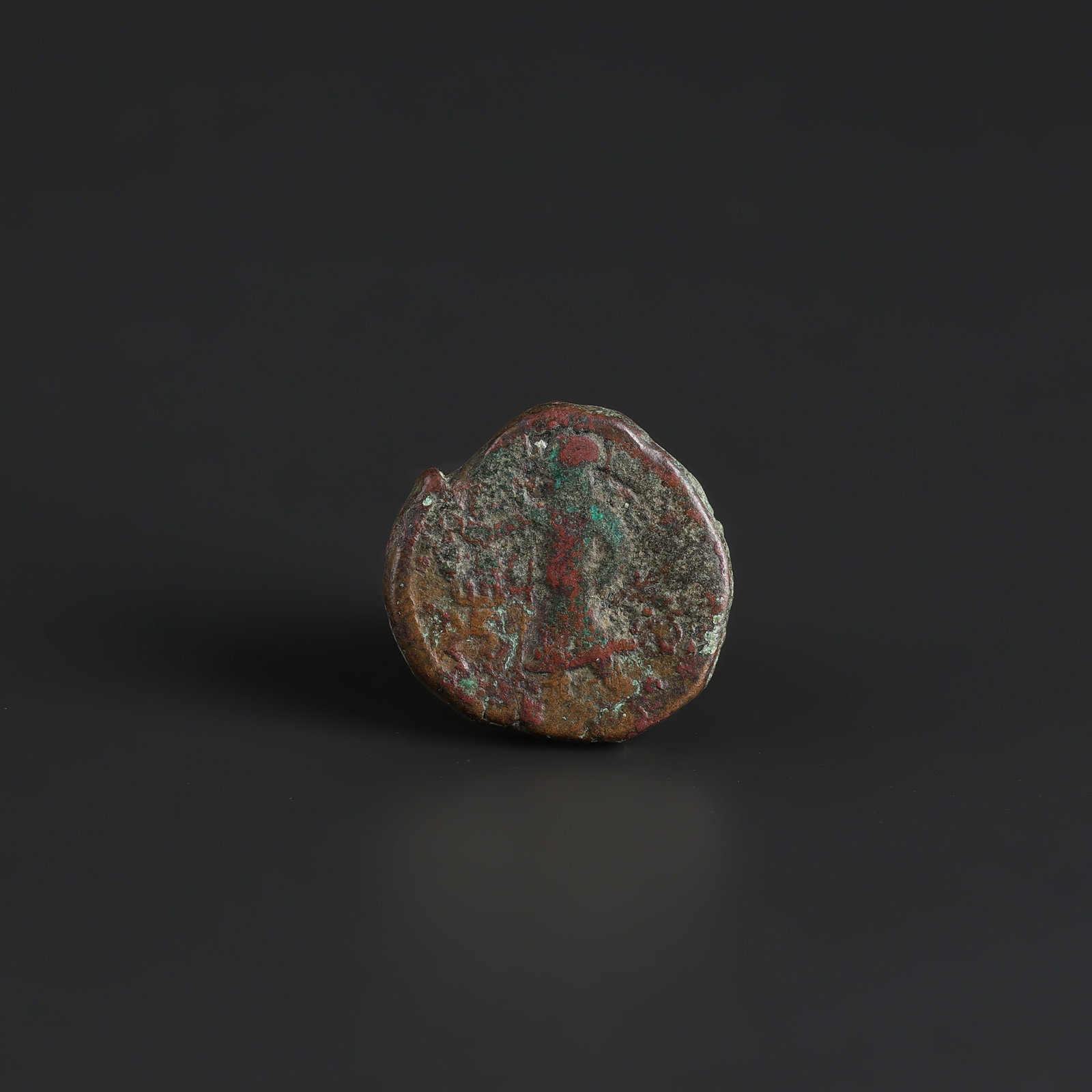 Ancient Indo Greek Kushan Bronze Coin (1 of 5)