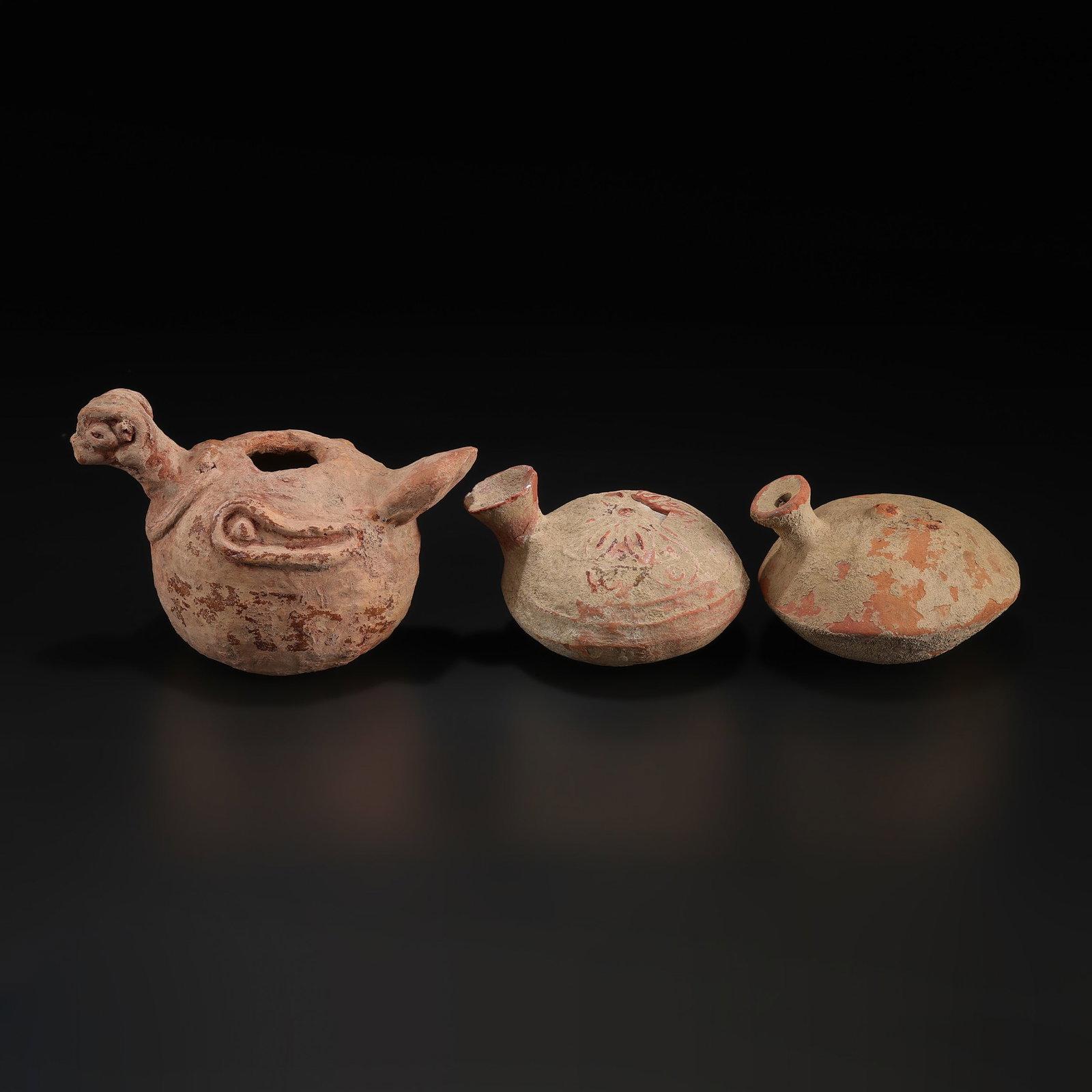 Ancient Bactrian Pottery Zoomorphic Forms Vessels (1 of 5)