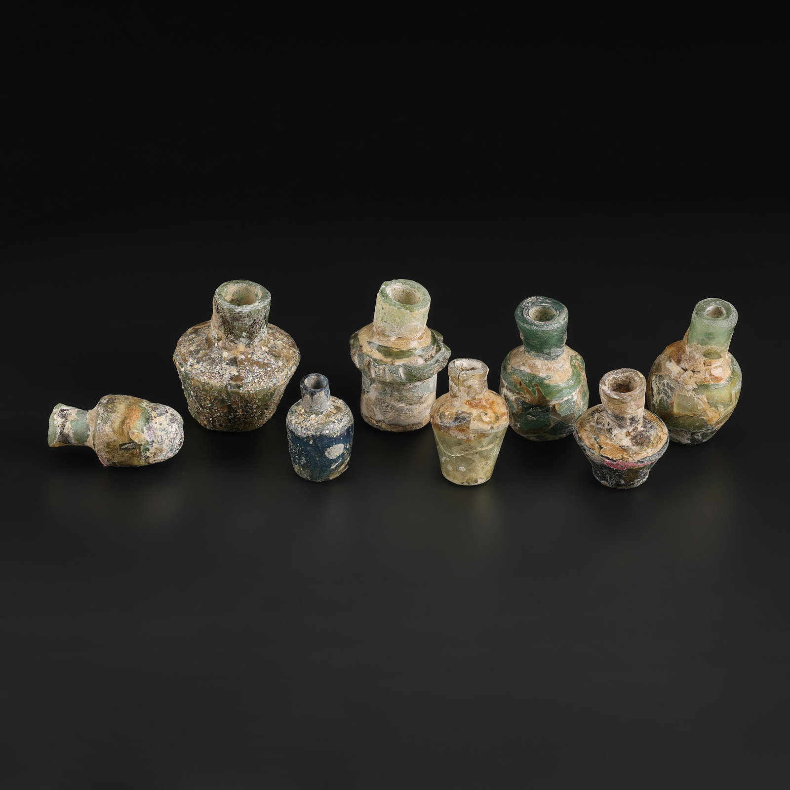 Ancient Roman Glass Bottle Vessel Lot (1 of 5)
