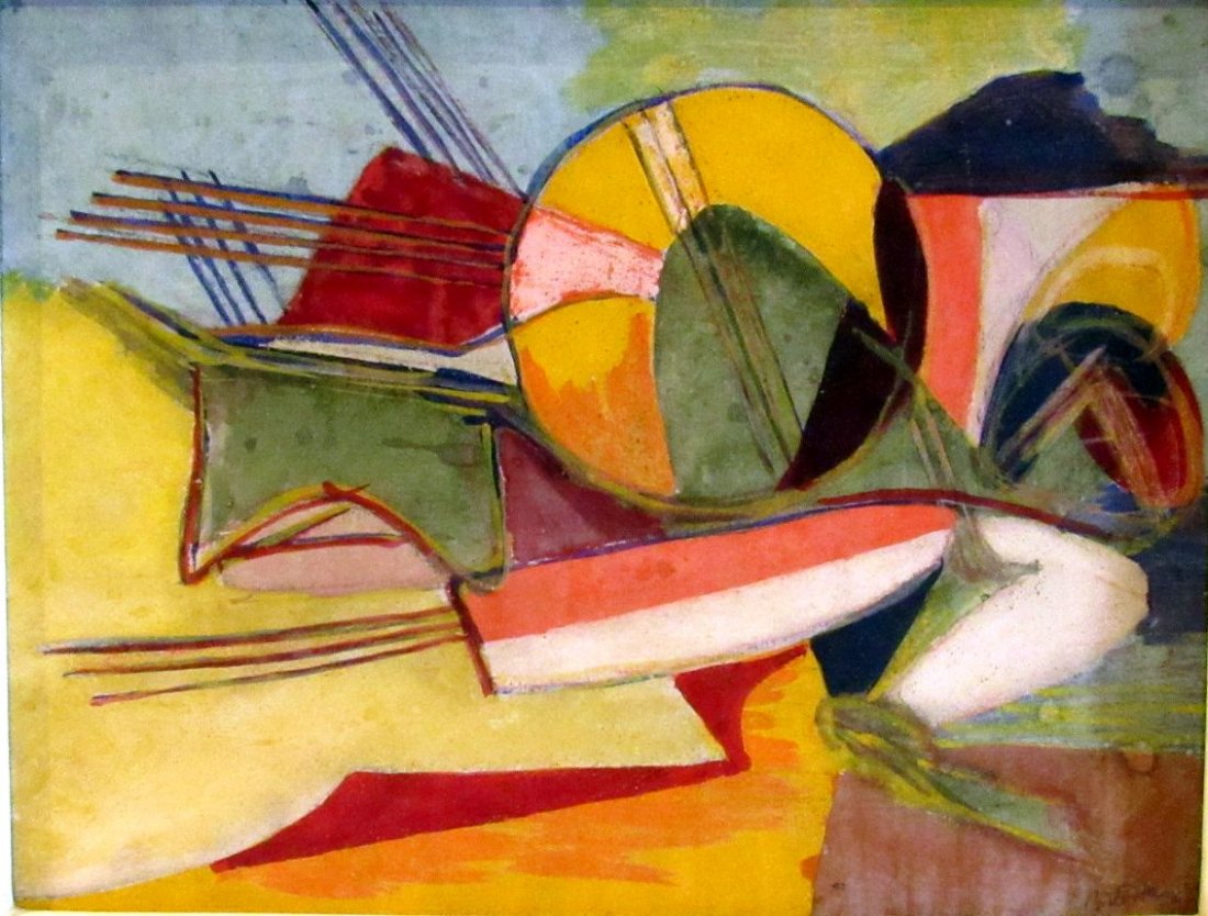 Stanley William Hayter (1901-1988) Oil Painting 1935: Stanley William Hayter (1901-1988) Oil Painting 1935; oil on board, signed and dated Bill Hayter; 8 1/4" x 10 3/4". Sticker on the back from Berry-Hill Galleries, Inc., New York City.