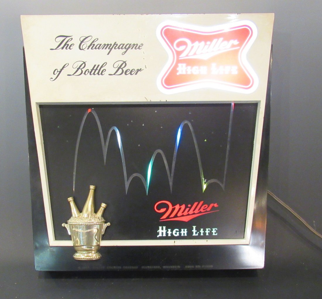Miller High Life Light Up Beer Sign (1 of 7)