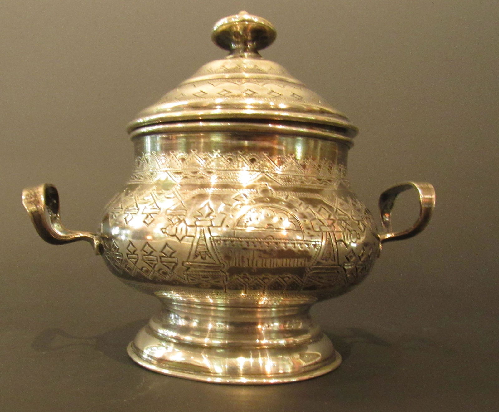 Russian 84 Silver Sugar Bowl 1884 Moscow (1 of 7)