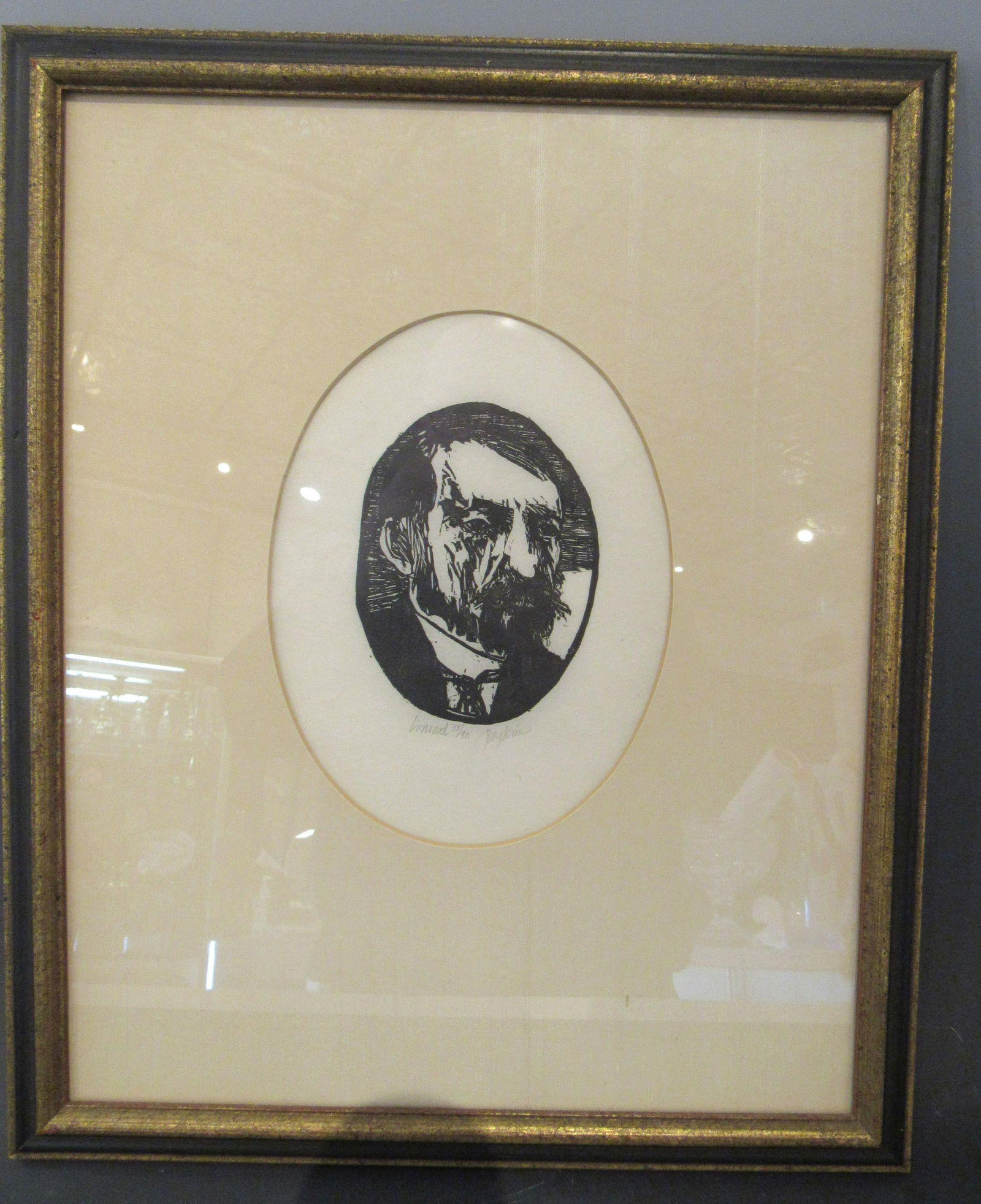 Joseph Conrad Woodcut By Leonard Baskin (1922-2000) (1 of 5)