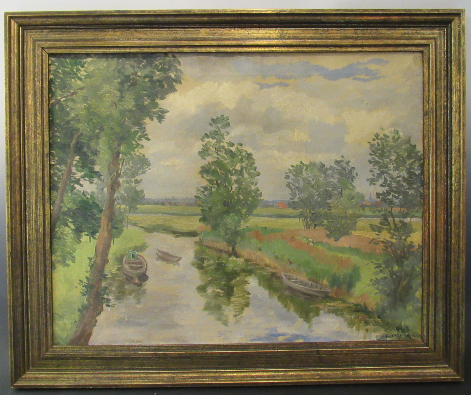 Austrian Landscape Oil Painting Karl Hofmann 1900s (1 of 4)