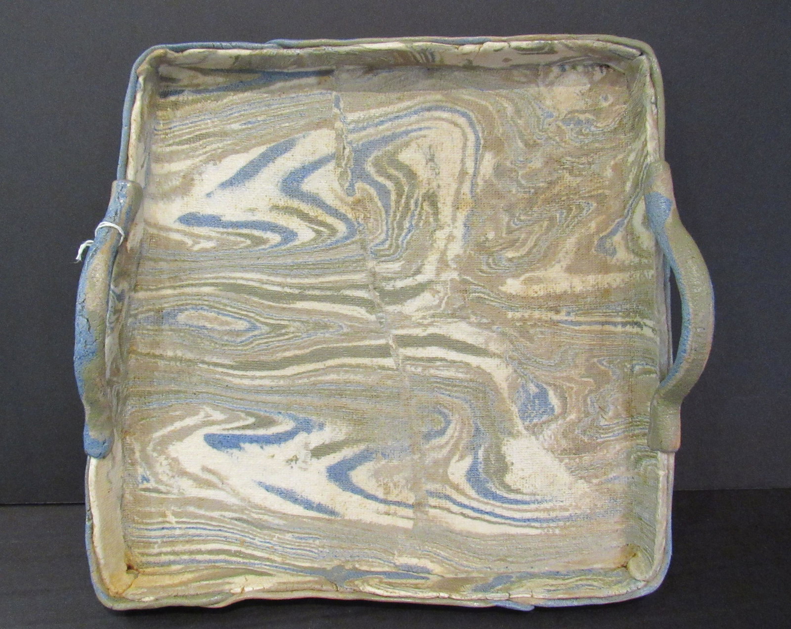 Japanese Banko Serving Tray Tapestry Design Pottery (1 of 6)