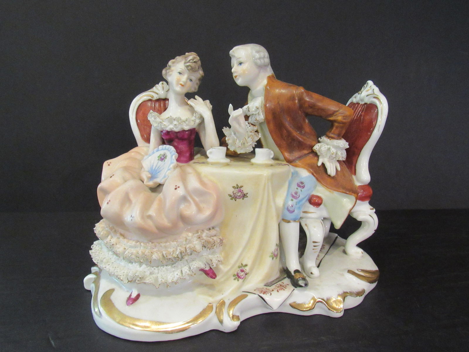 KPM Porcelain Figurine Victorian French Scene (1 of 9)