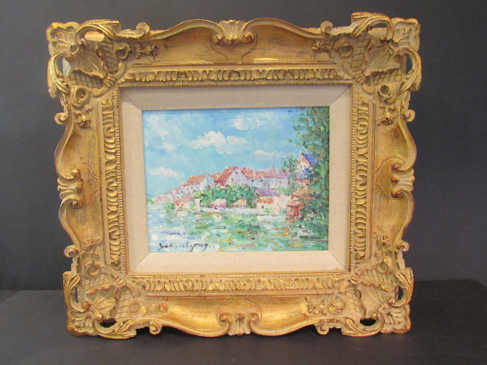 John Clymer Oil On Canvas Painting Impressionist Signed (1 of 8)