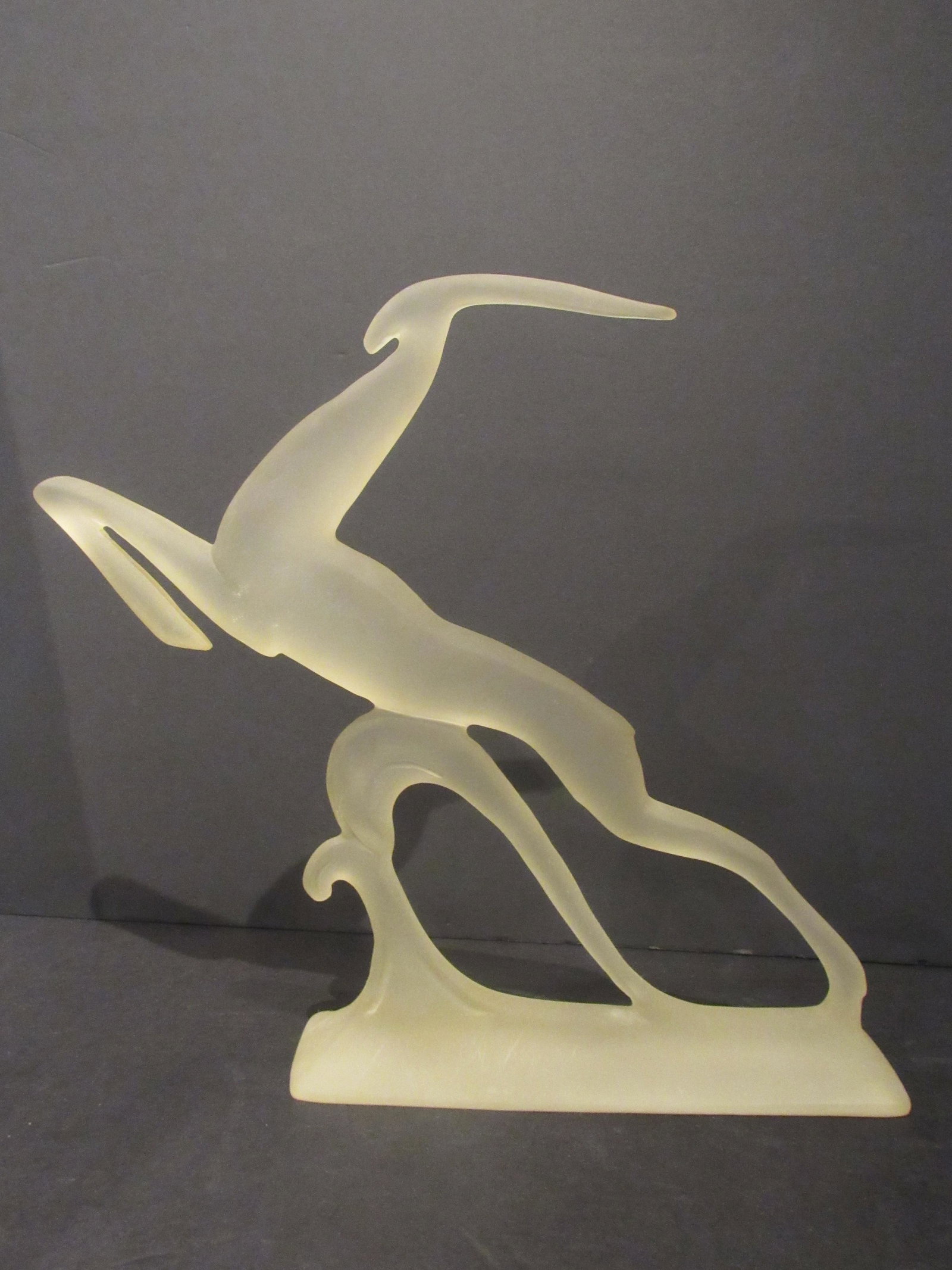 Leaping Antelope Mid-Century Modern Statue (1 of 5)