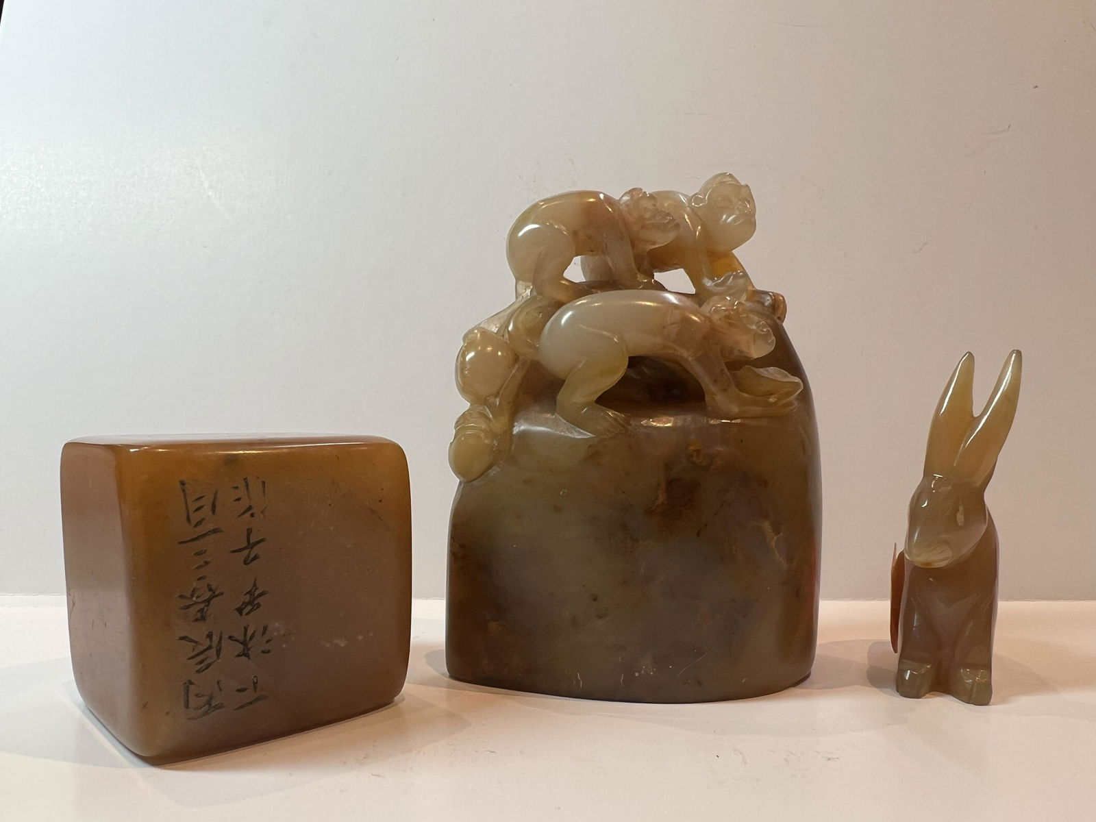 3 Antique Small Asian Oriental Chinese Figurines (1 of 8)