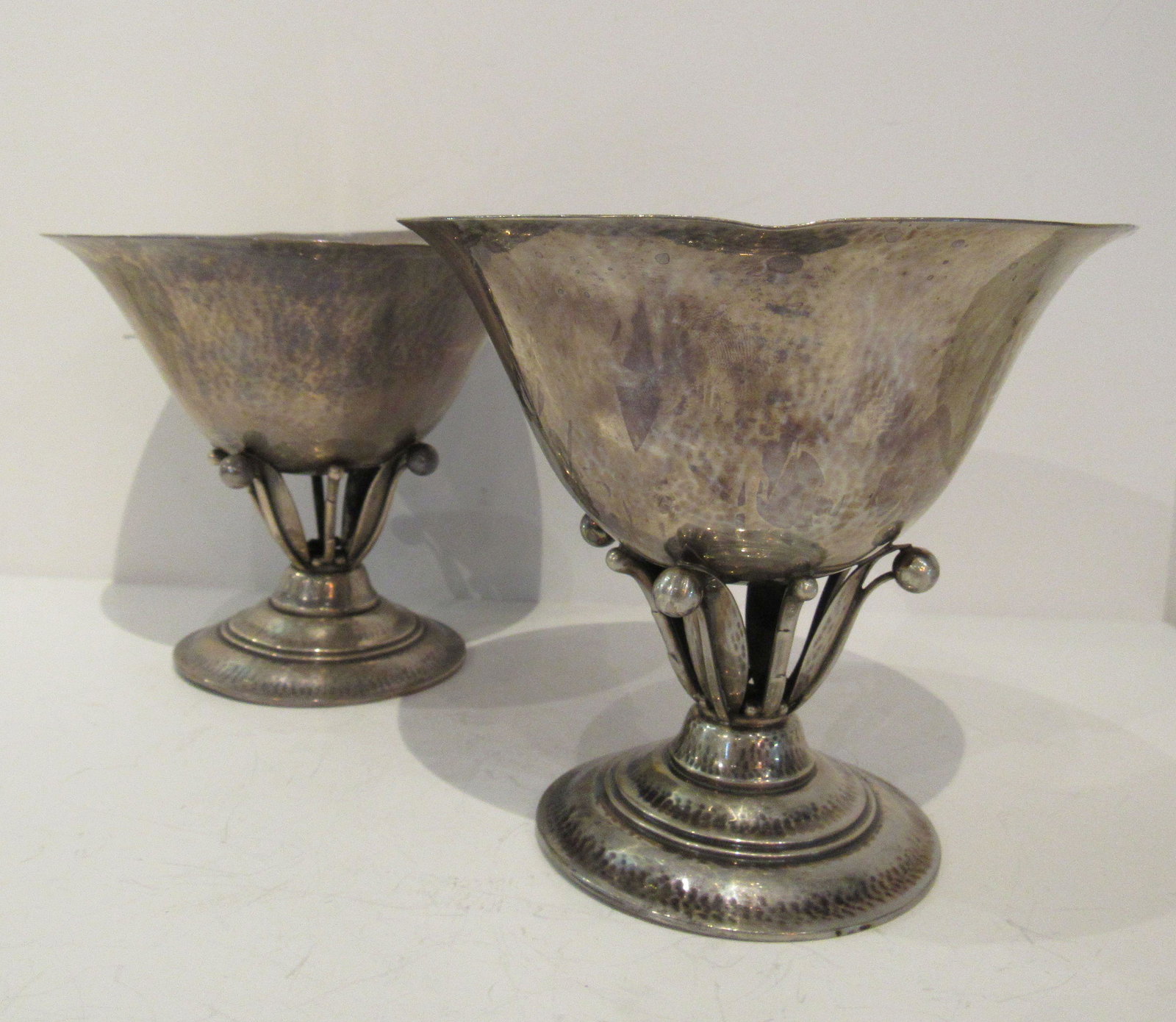 A Pair of Georg Jensen 17B Pattern Silver Compotes (1 of 5)