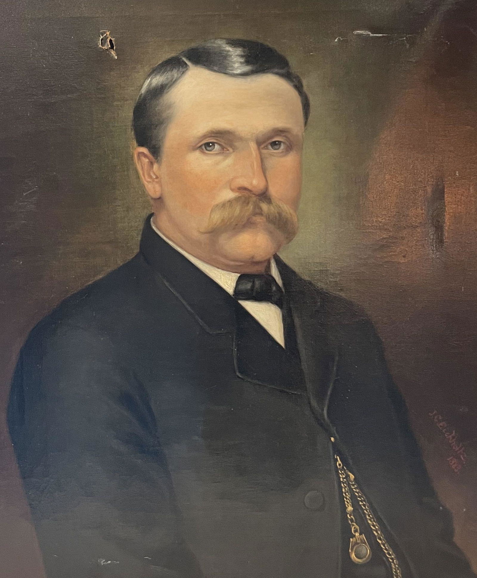 Antique J.C Eichholtz (19. C) Oil Painting Portrait Man (1 of 4)