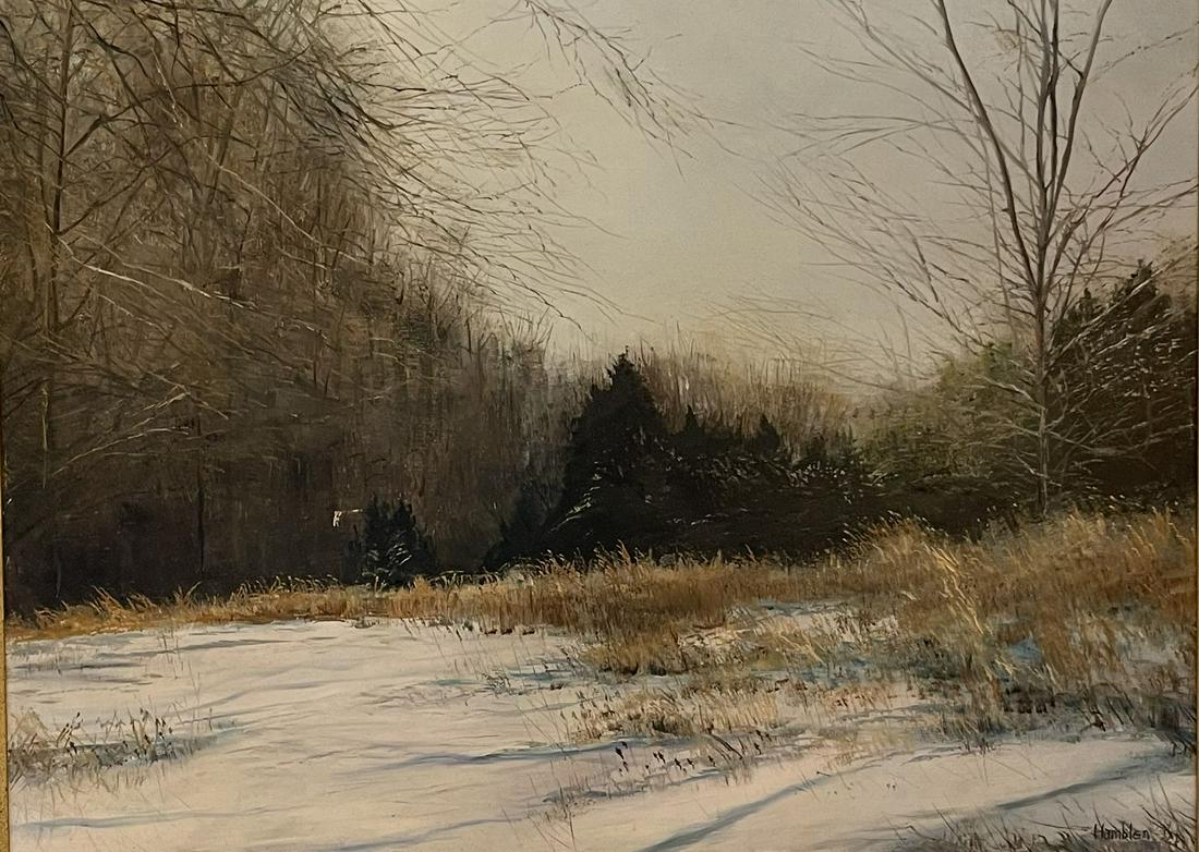 Robert Hamblen (American,B.1932) Oil Painting Landscape (1 of 5)