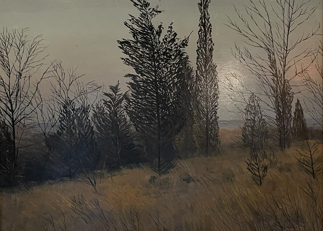 Robert Hamblen (American,B.1932) Oil Painting Landscape (1 of 5)