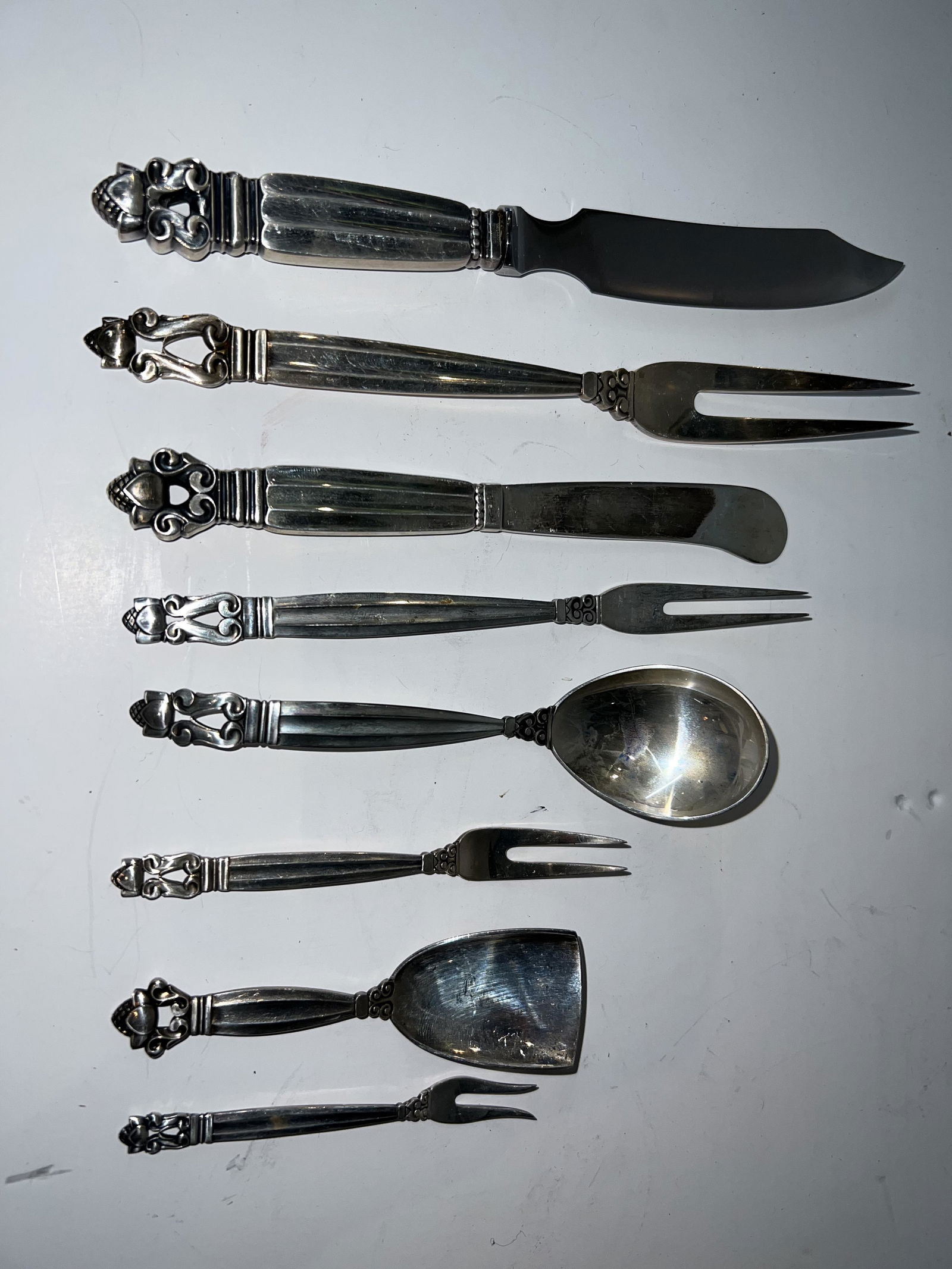 George Jensen Sterling Silver + One Stainless Steel (1 of 5)