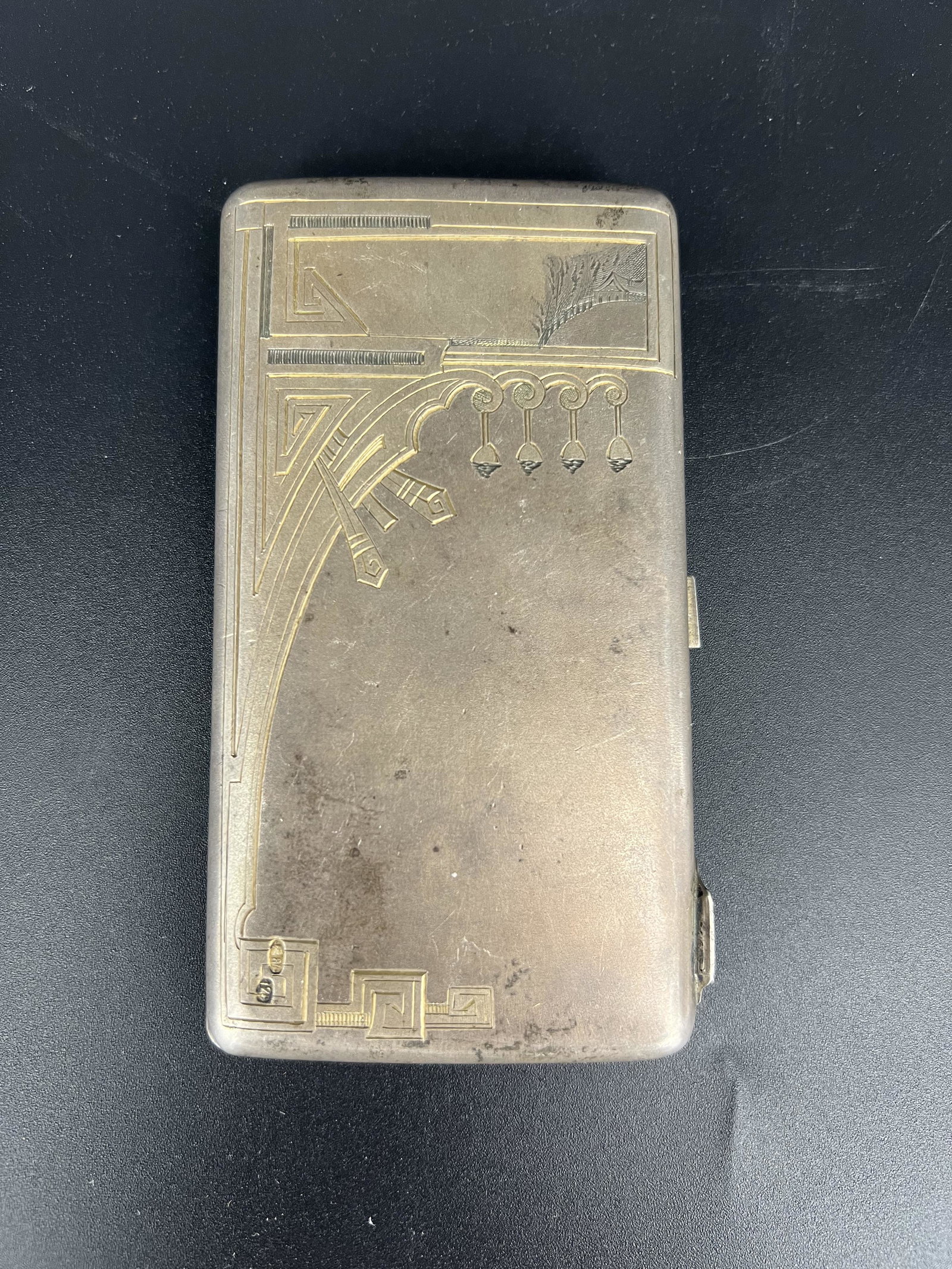 Antique Russian 84 Silver Cigarette Case Holder (1 of 5)