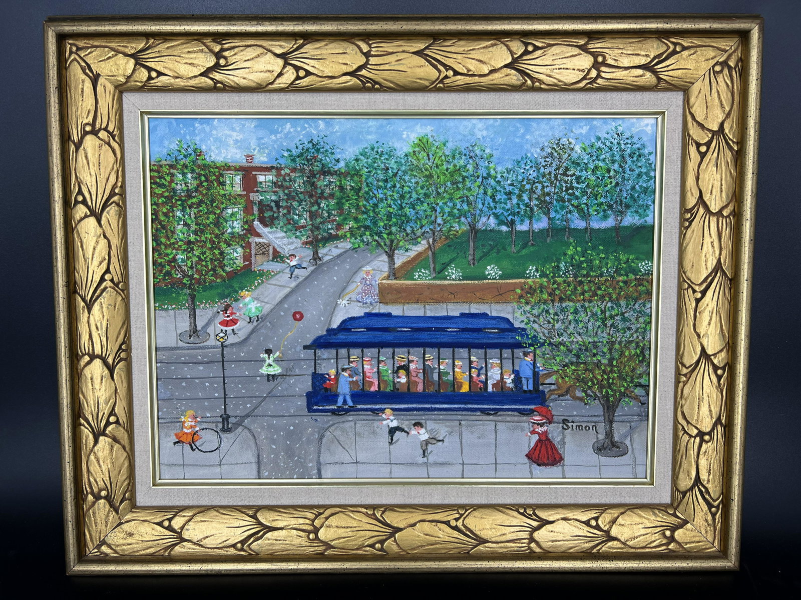 Mollie Simon (American 1891-1991) "BRT" Oil Painting (1 of 6)