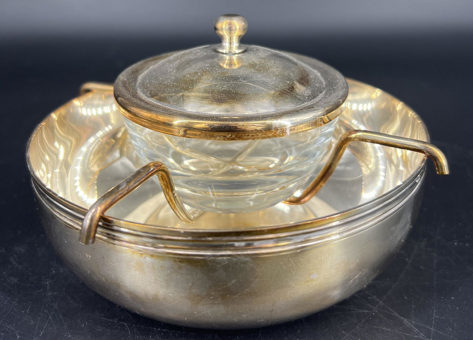 Antique christofle Silver Plate Caviar Dish (1 of 5)