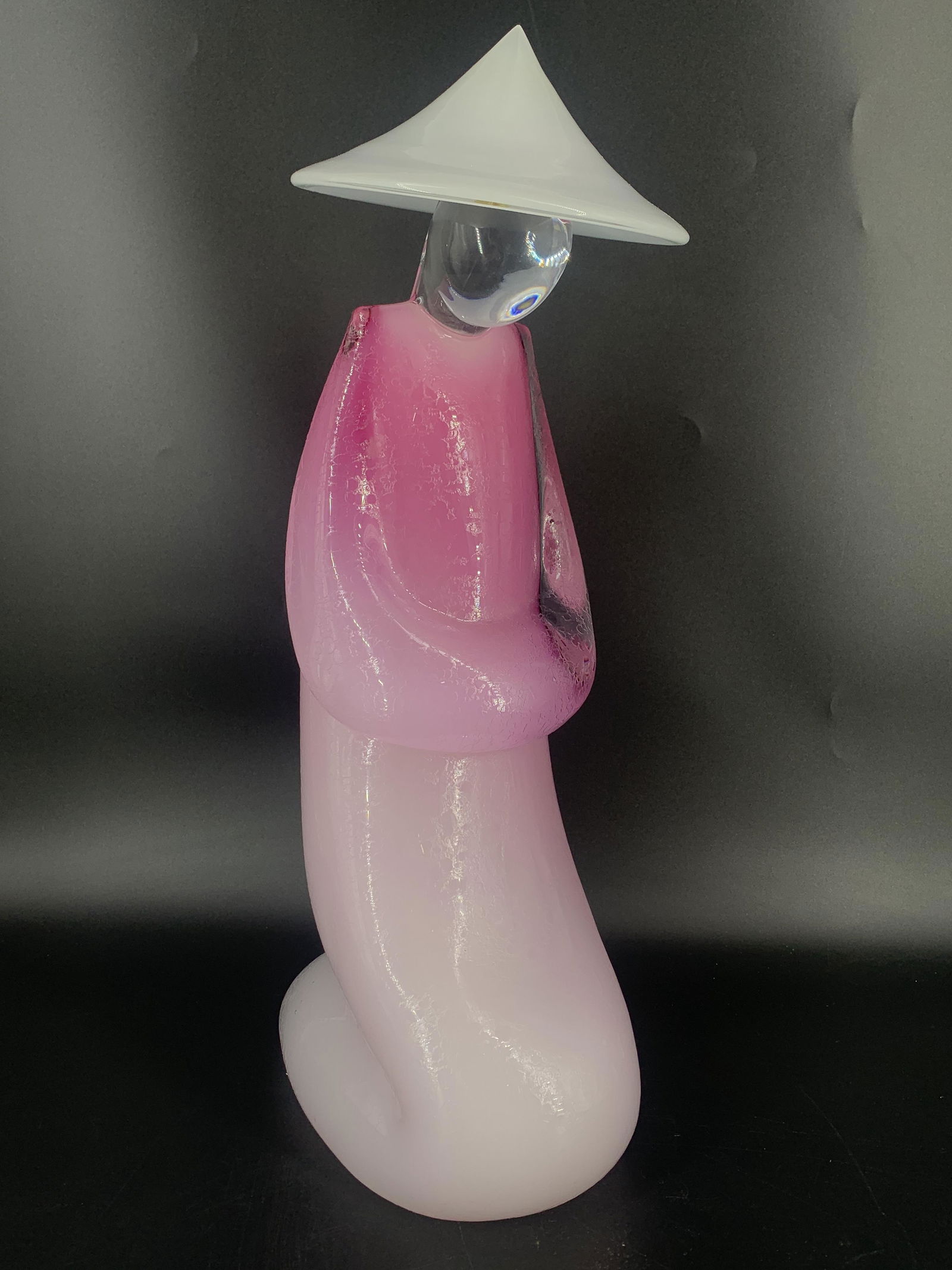 20" Tall Murano Glass Kneeling Oriental Figurine Pino Signoretto (1 of 10)