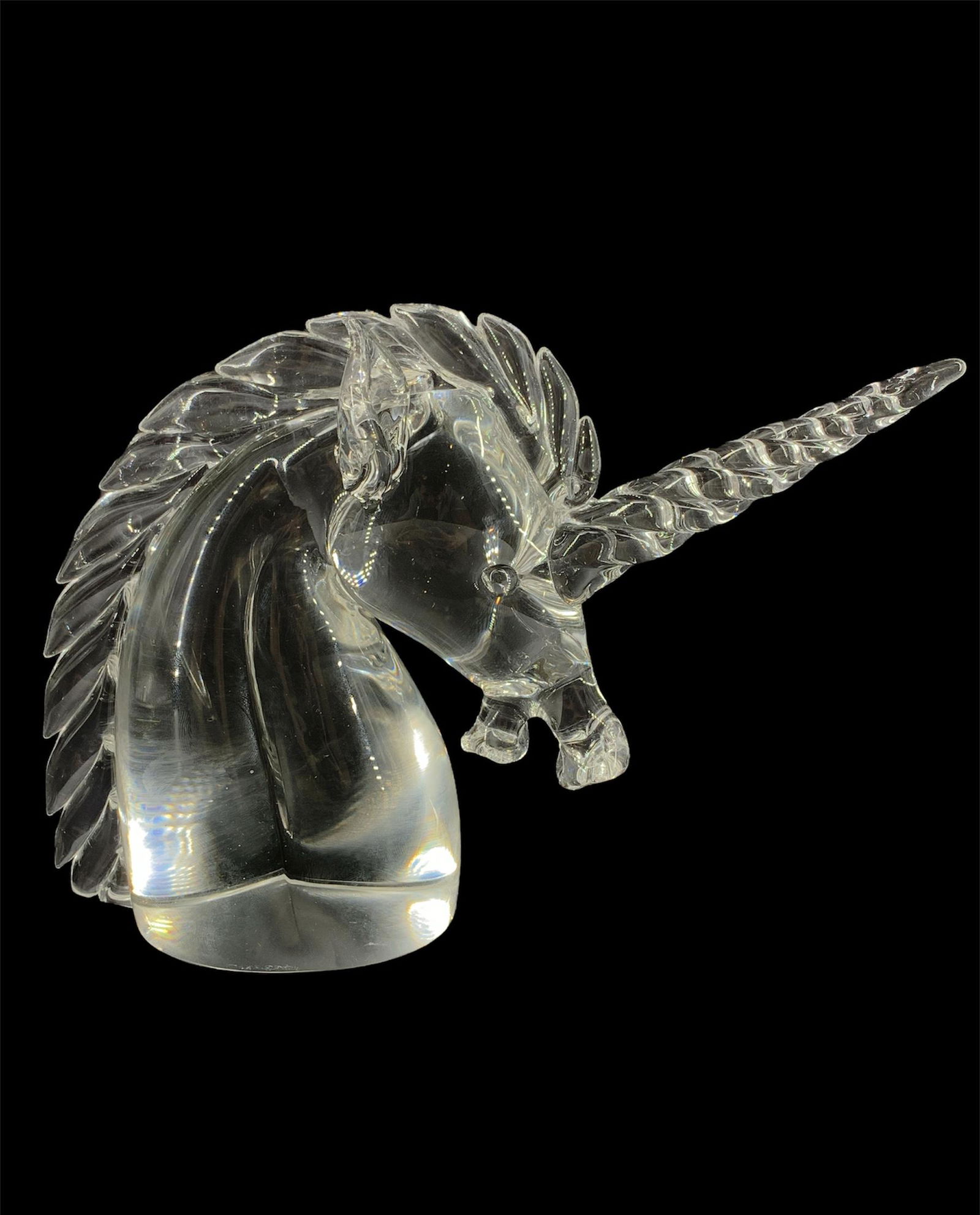 Cartier Crystal Glass Unicorn Figurine Paperweight (1 of 7)