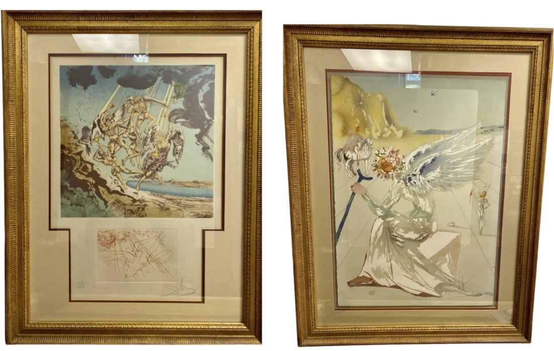 Salvador Dali (Spanish, 1904-1989) 'Return of Ulysses' & 'Helen of Troy' Signed Lithographs (1 of 10)