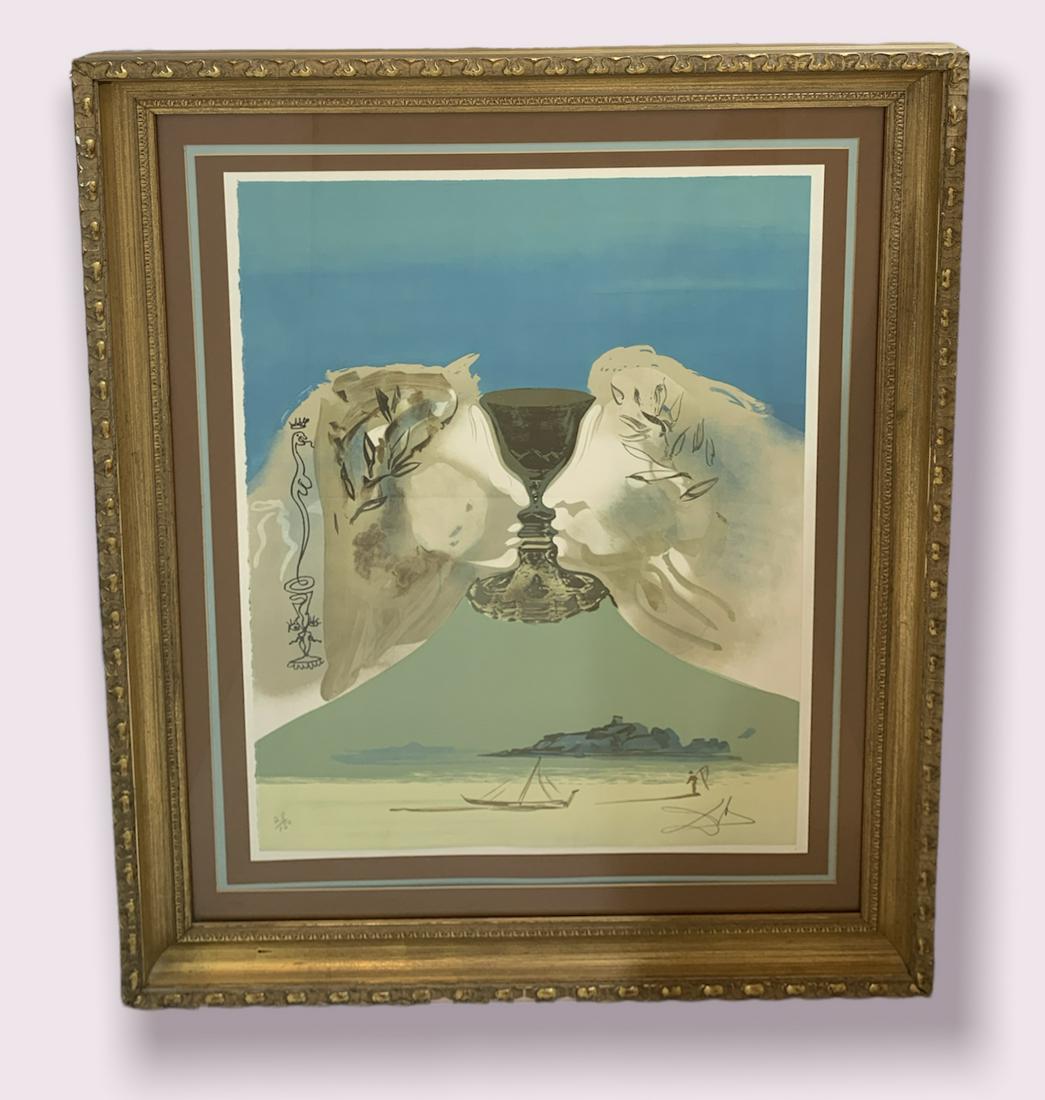 Salvador Dali (Spanish, 1904-1989) The Chalice of Love Signed Lithograph #28/150 (1 of 4)